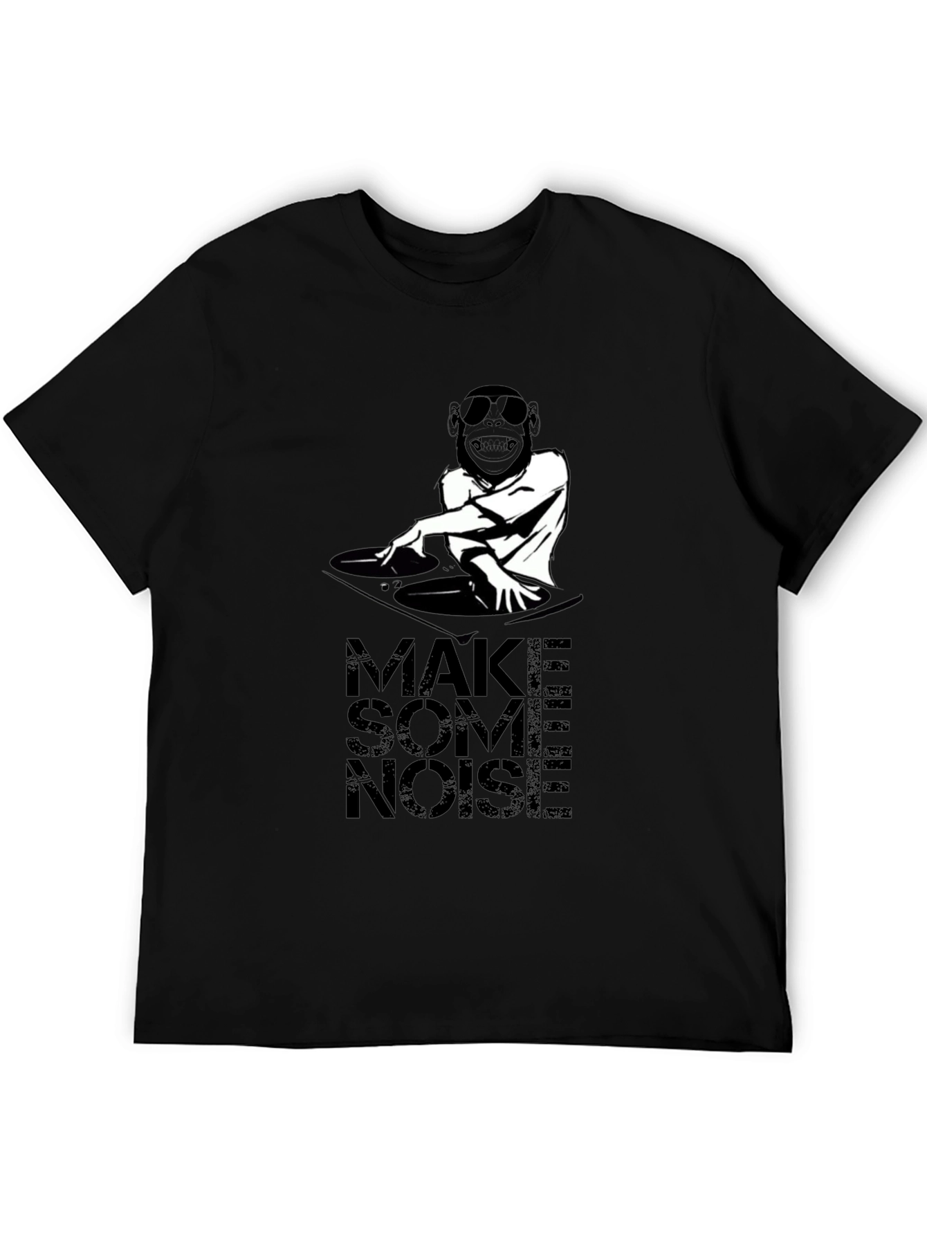 Make Some Noise DJ Monkey Graphic T-Shirt