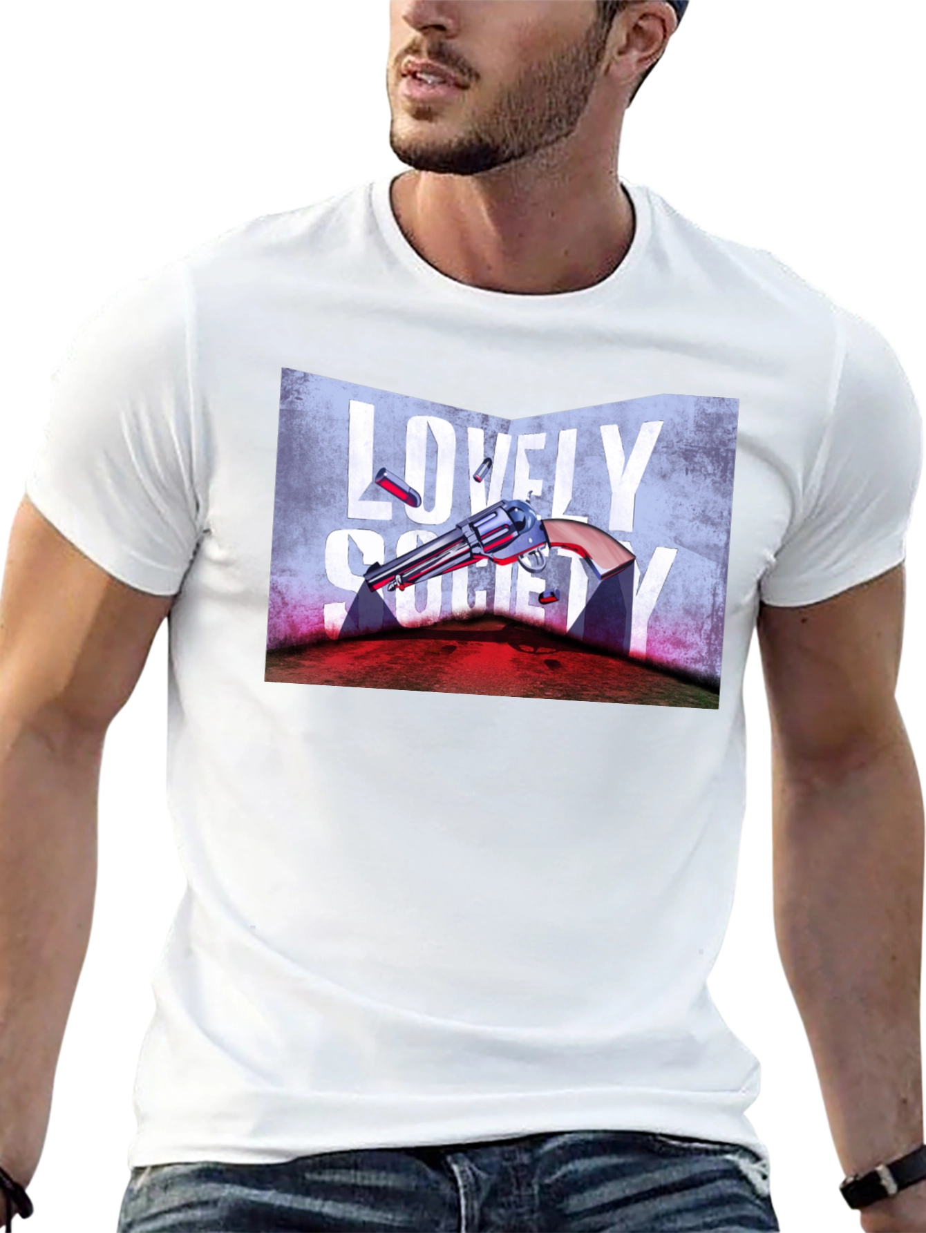 Lovely Society Graphic Tee - Edgy Design