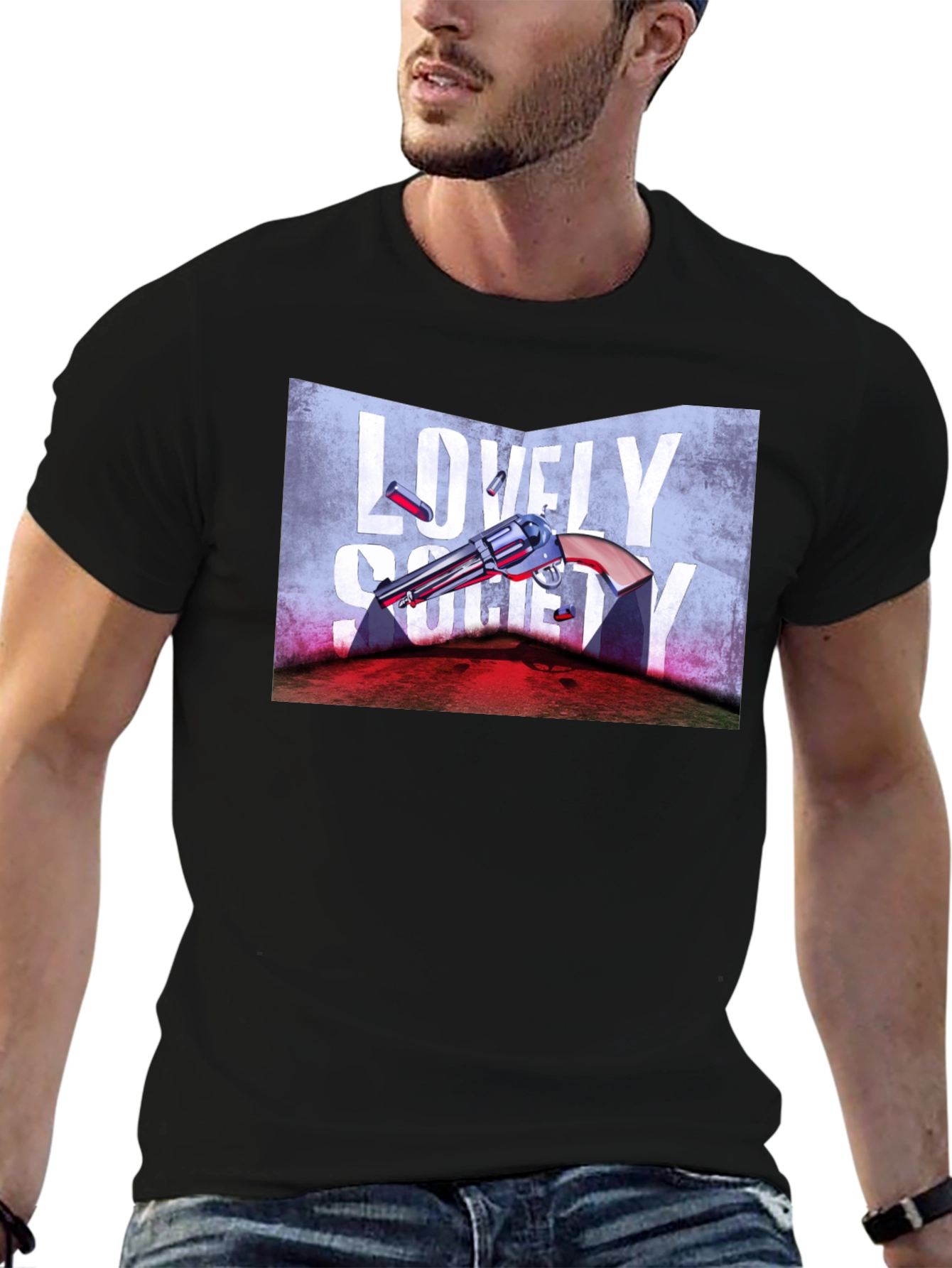 Lovely Society Graphic Tee - Edgy Design