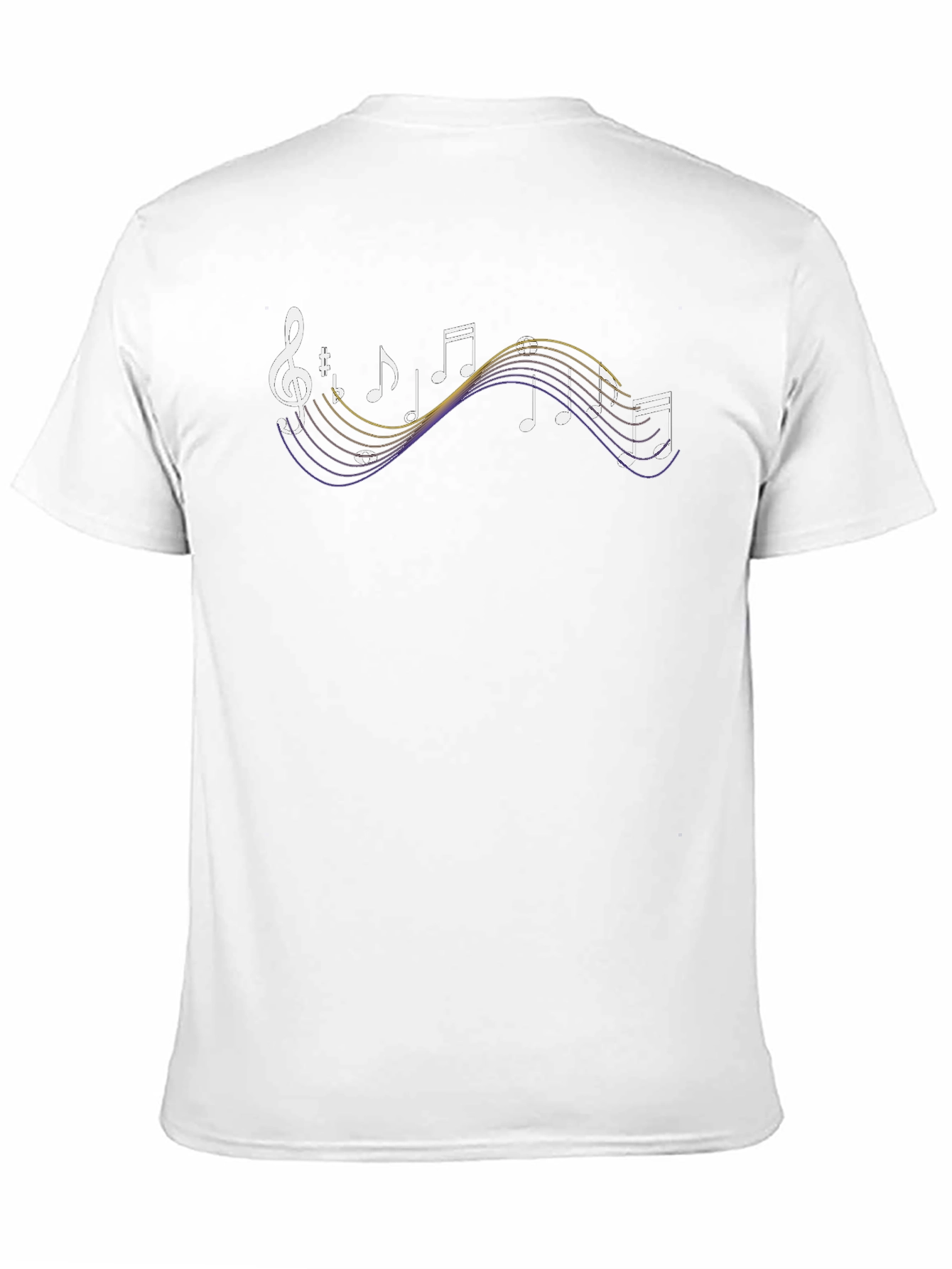 Musical Notes Graphic T-Shirt - Black