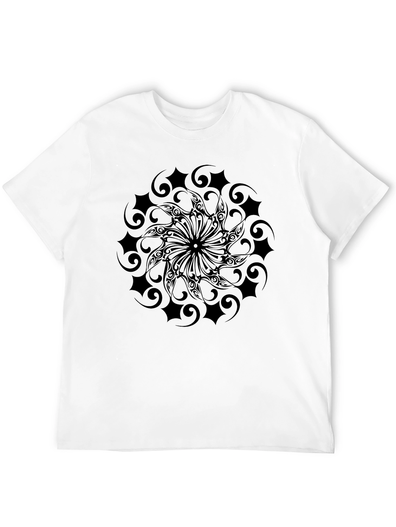 Black Tribal Pattern T-Shirt