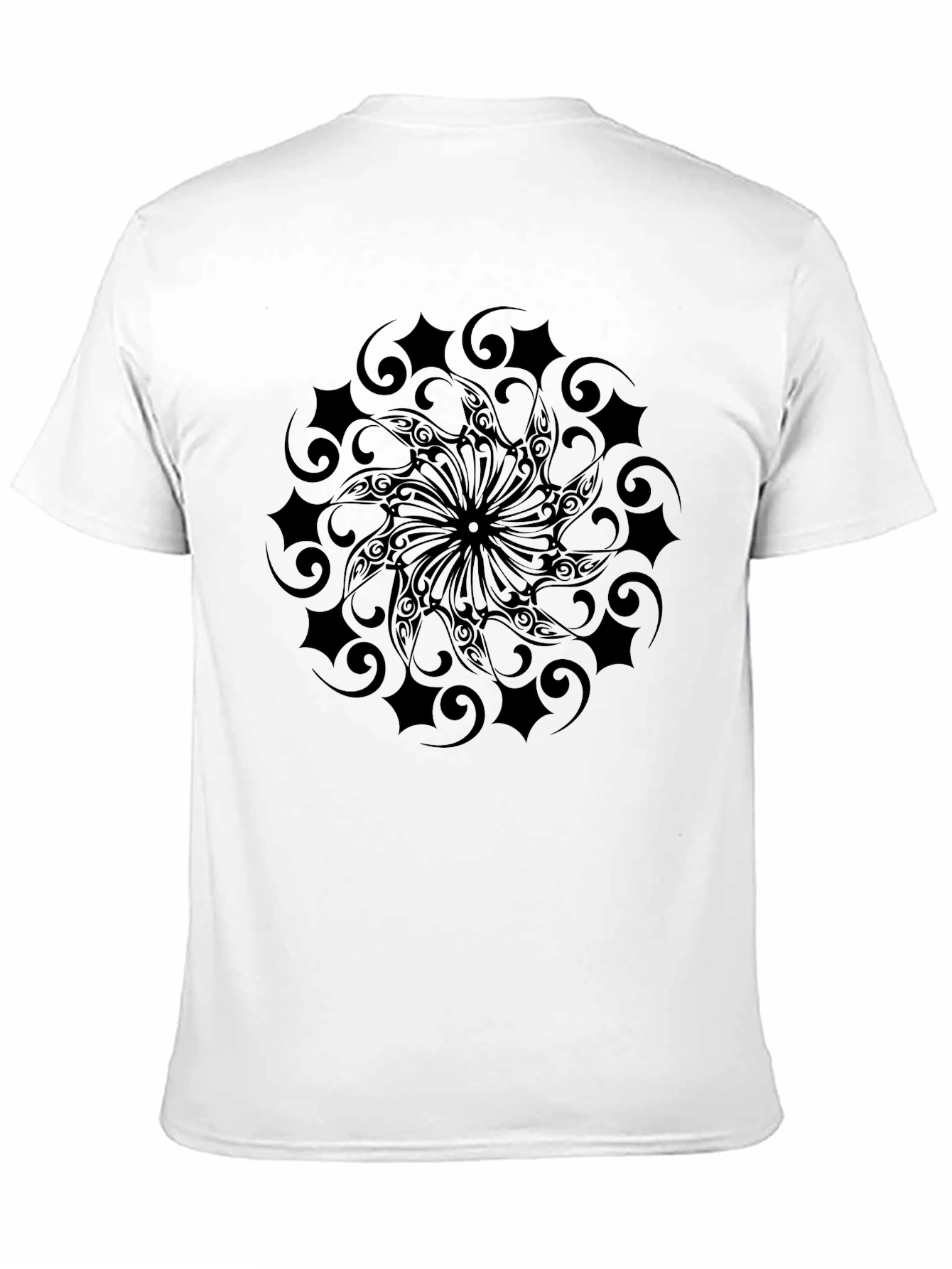 Black Tribal Pattern T-Shirt