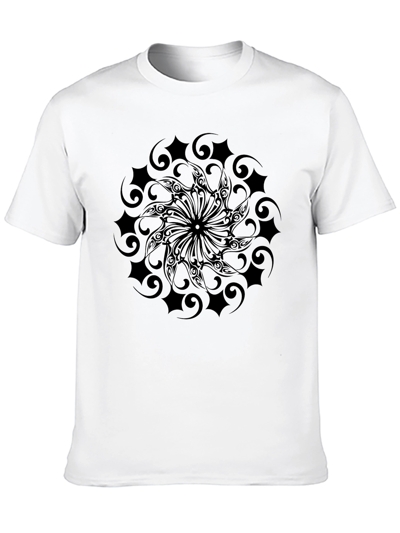 Black Tribal Pattern T-Shirt