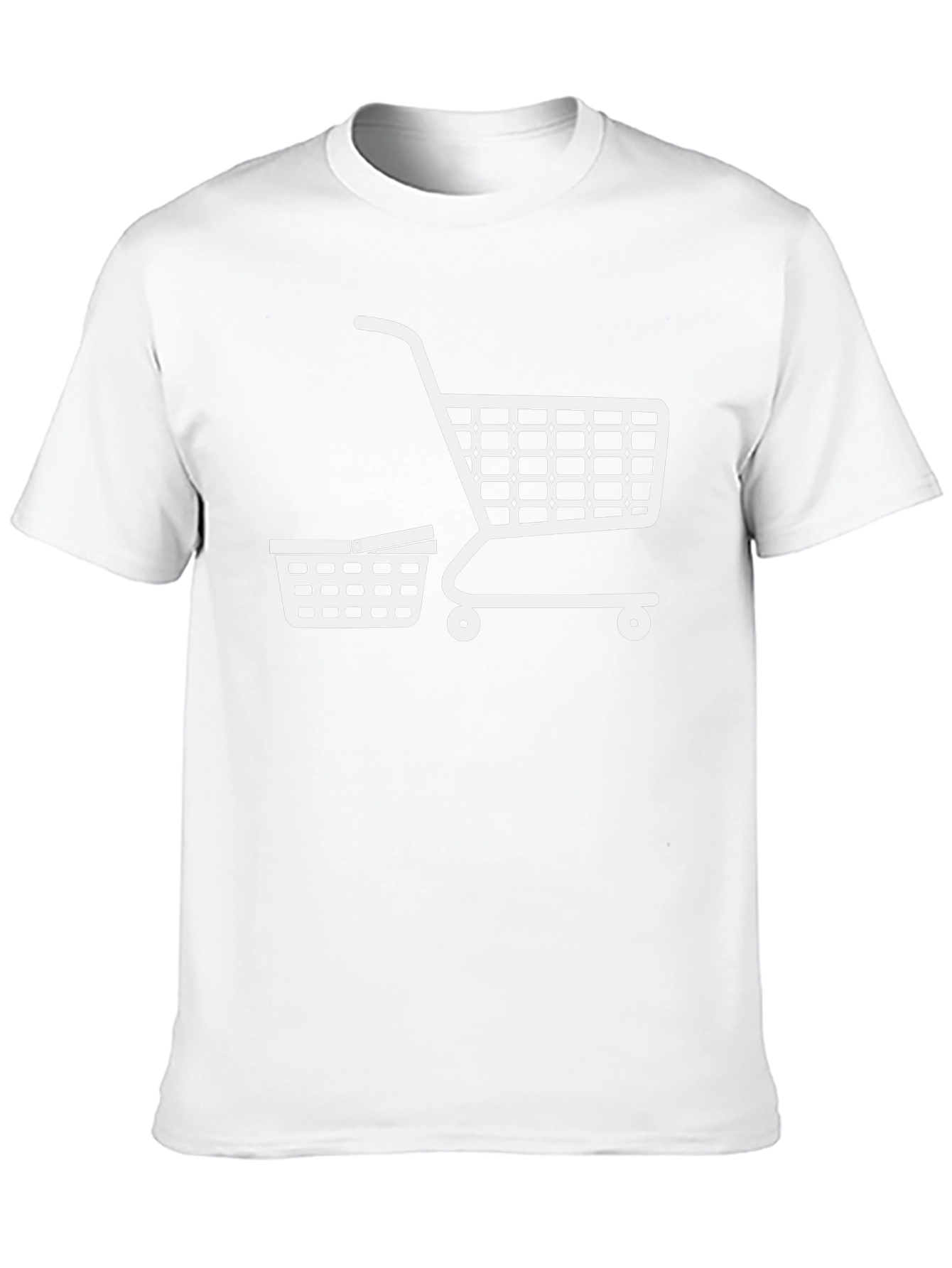 Shopping Cart T-Shirt - Black Cotton Tee