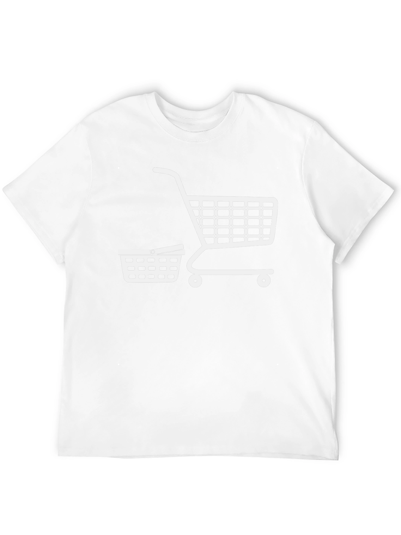 Shopping Cart T-Shirt - Black Cotton Tee