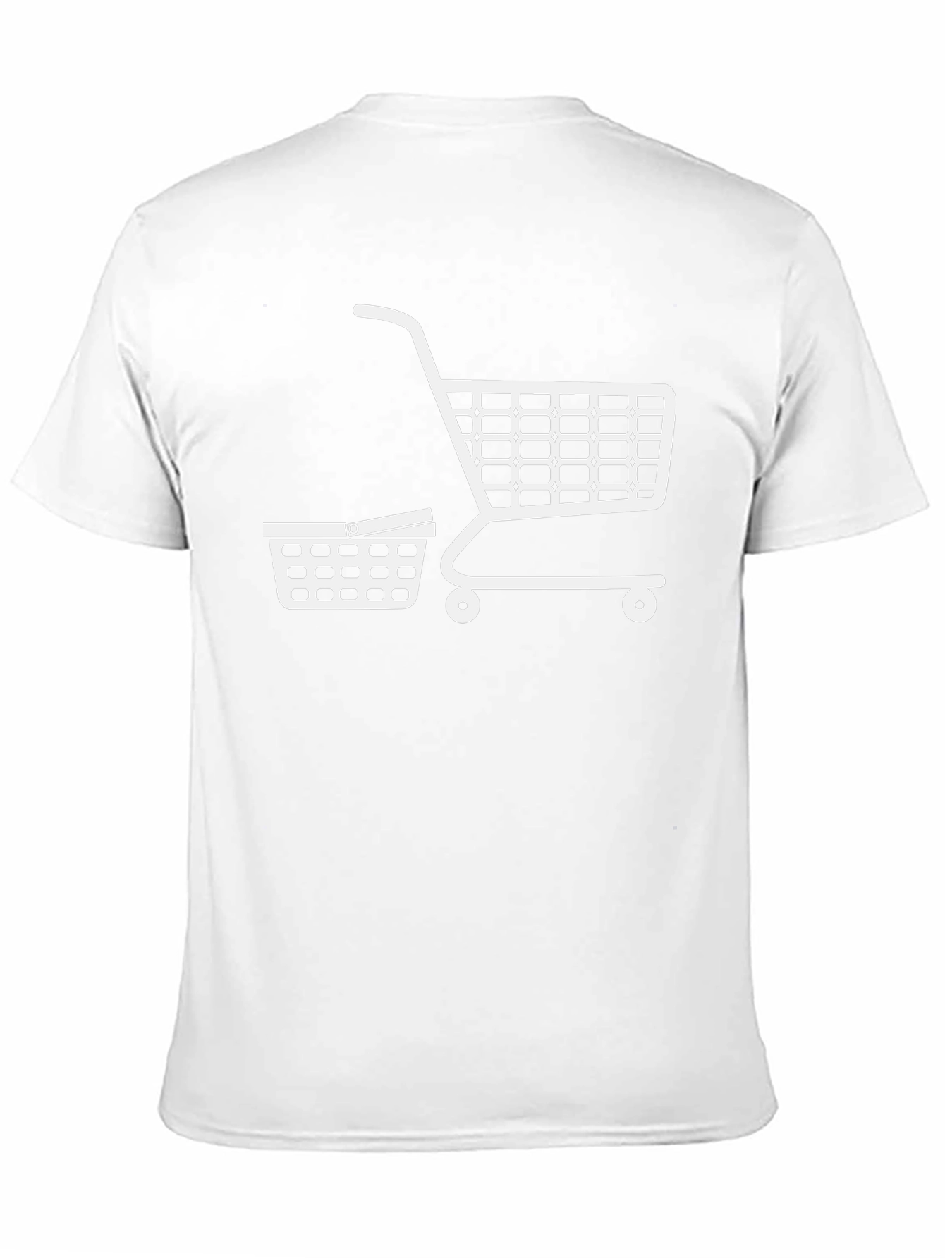 Shopping Cart T-Shirt - Black Cotton Tee