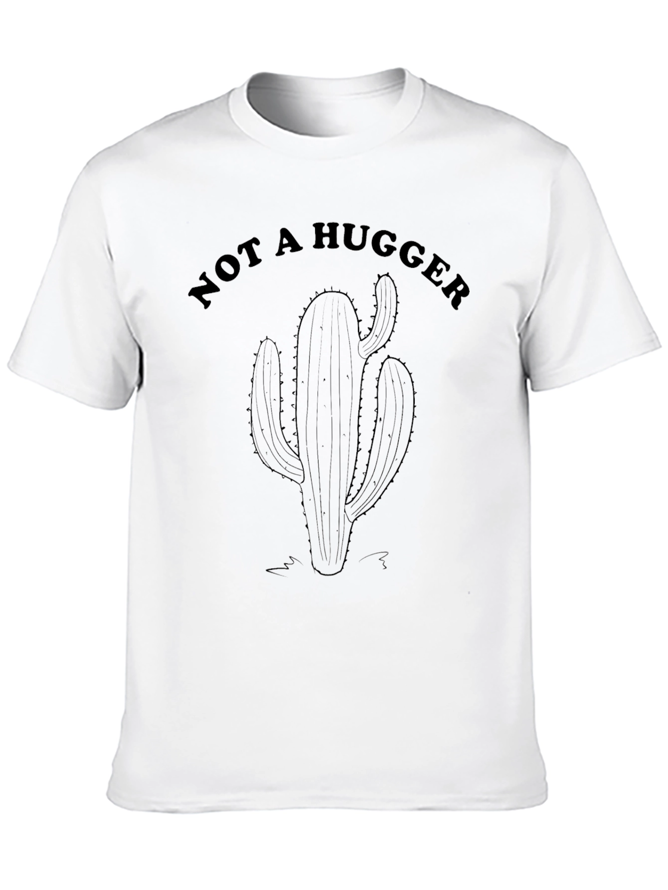 Not A Hugger Cactus Graphic Tee