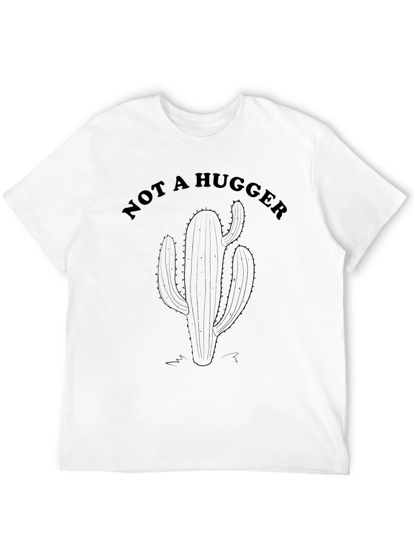 Not A Hugger Cactus Graphic Tee