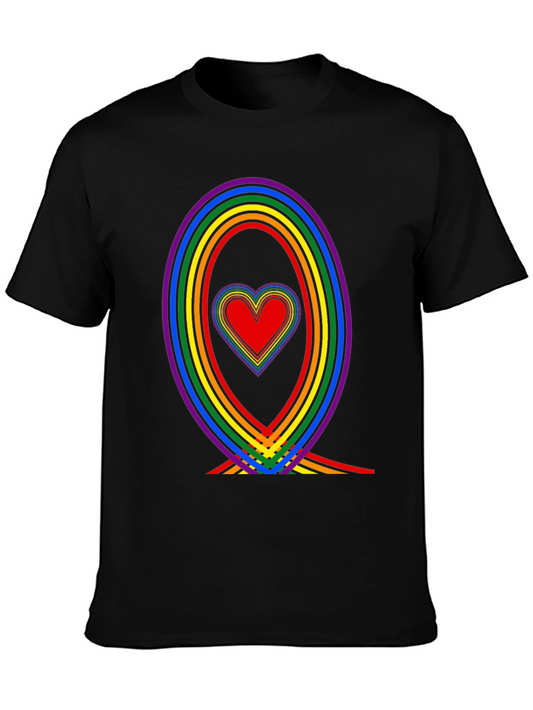 Rainbow Heart Pride T-Shirt