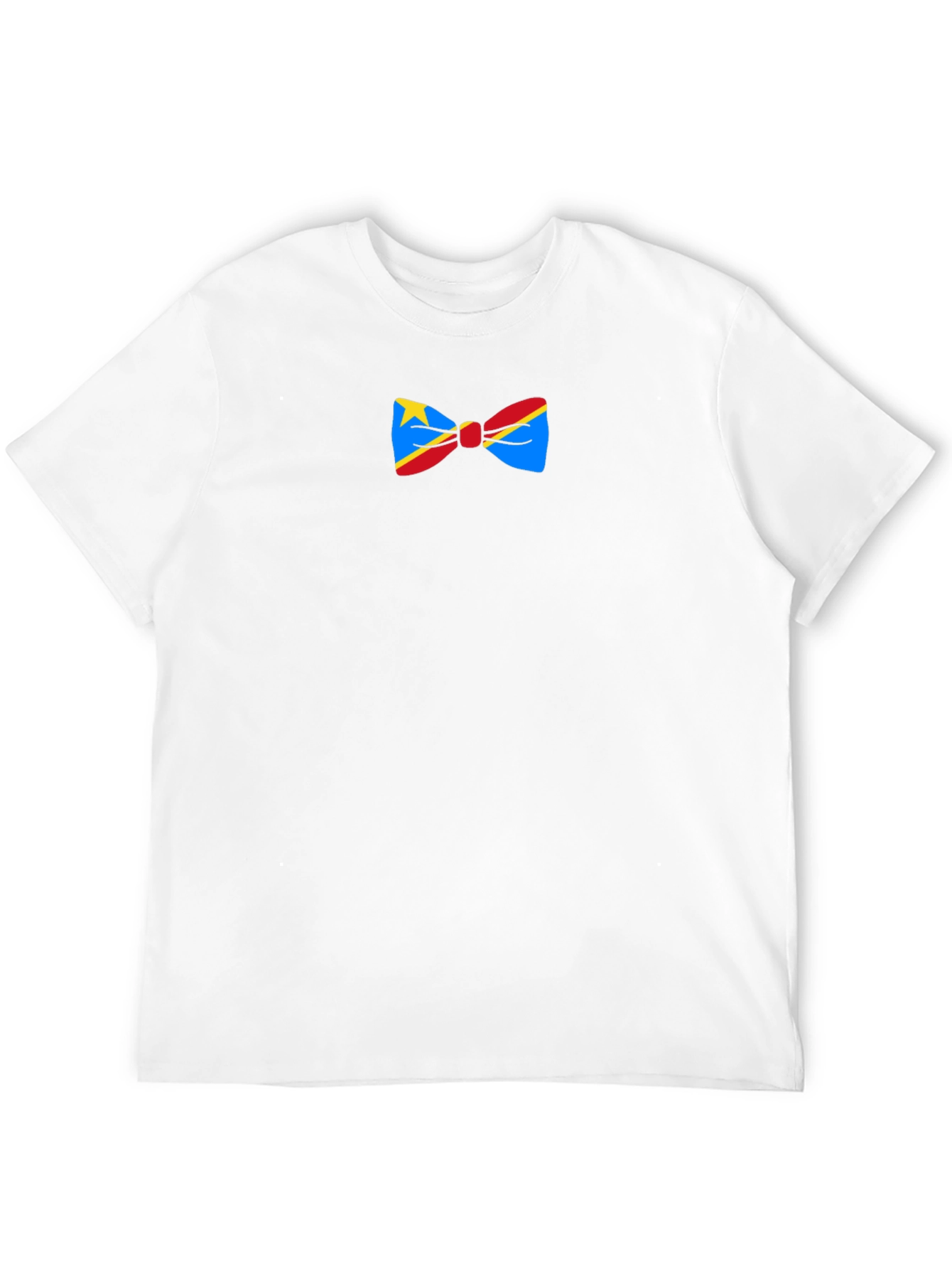 Novelty Bow Tie Graphic Black T-Shirt