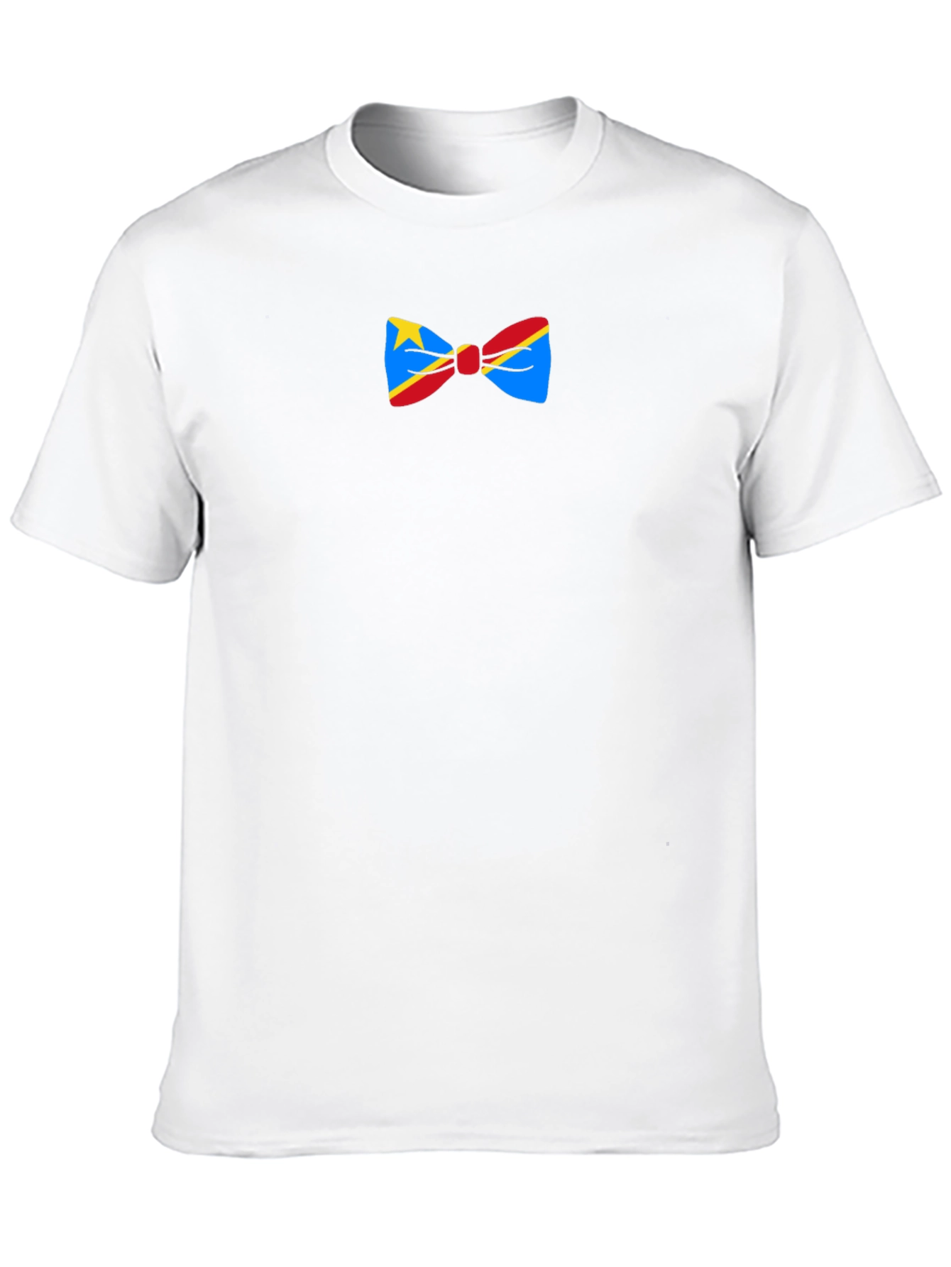 Novelty Bow Tie Graphic Black T-Shirt