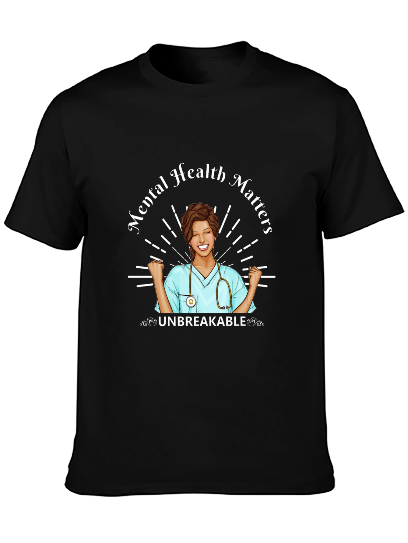 Mental Health Matters Nurse Graphic T-Shirt
