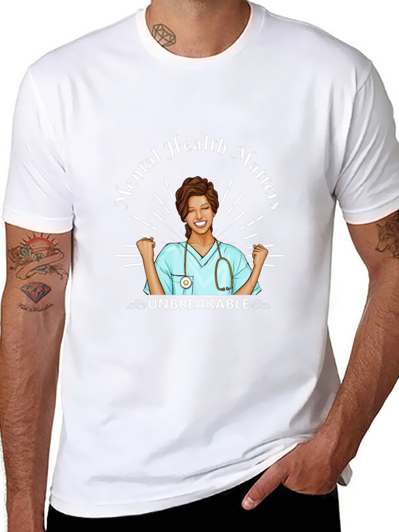 Mental Health Matters Nurse Graphic T-Shirt