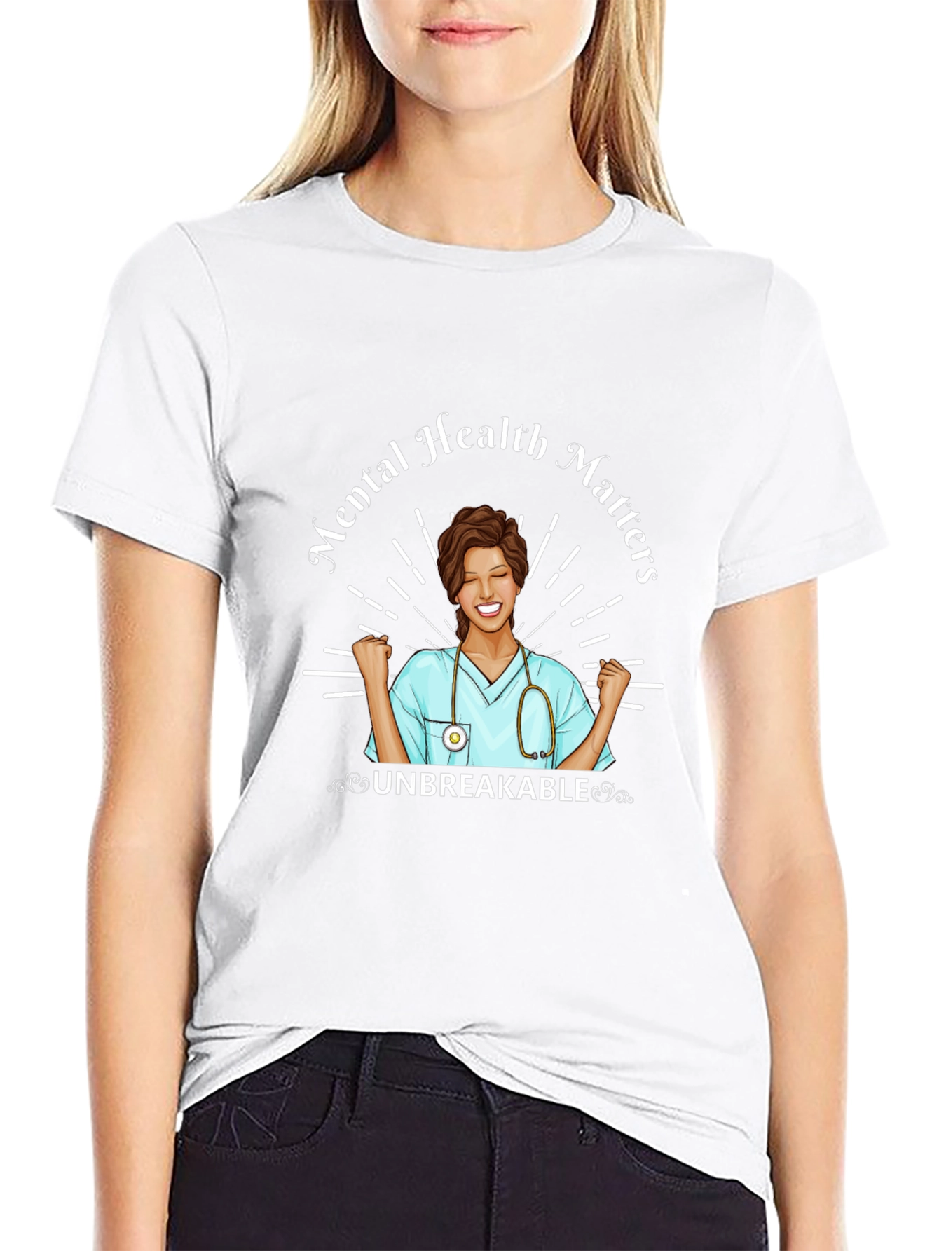 Mental Health Matters Nurse Graphic T-Shirt