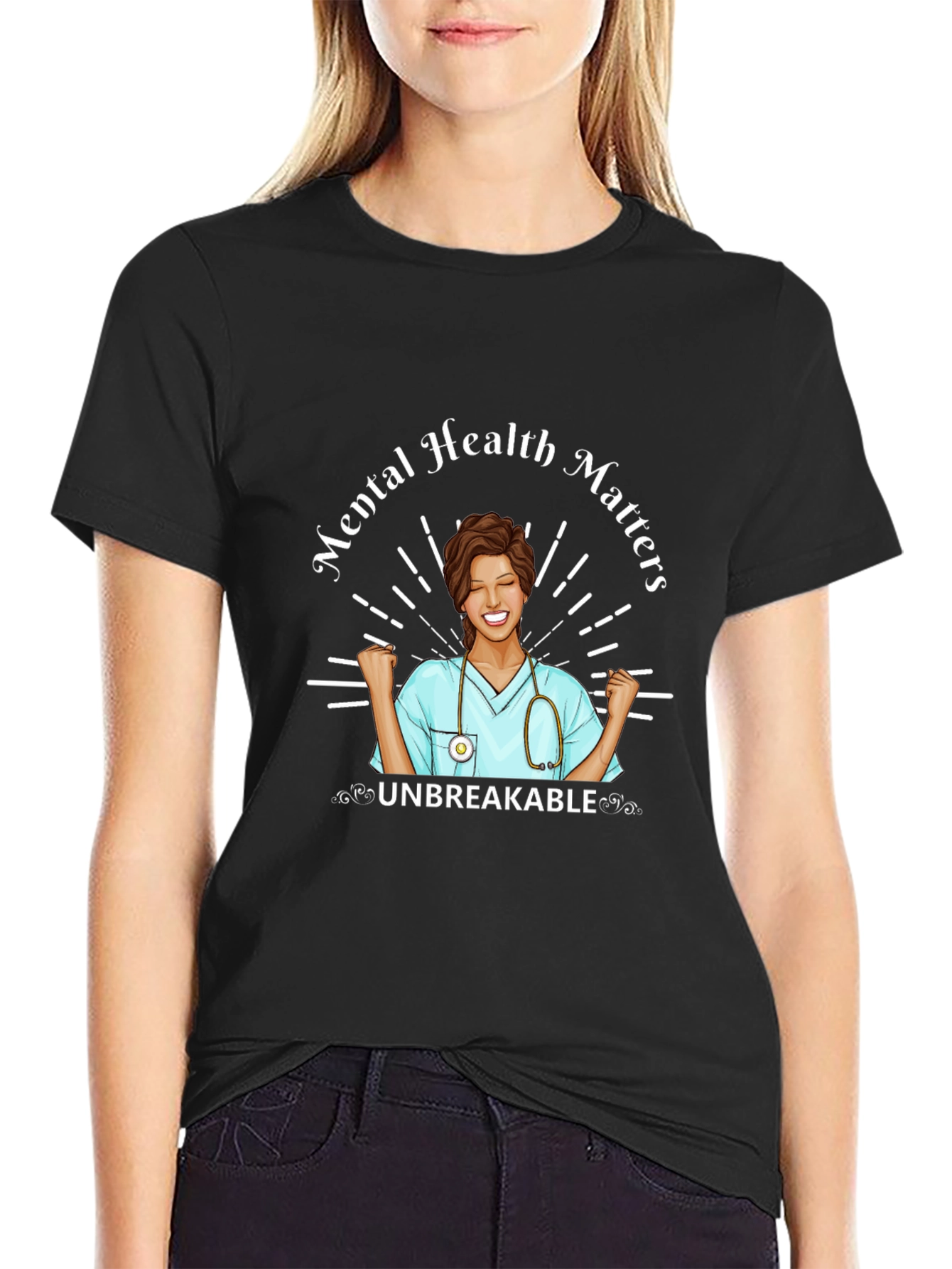 Mental Health Matters Nurse Graphic T-Shirt