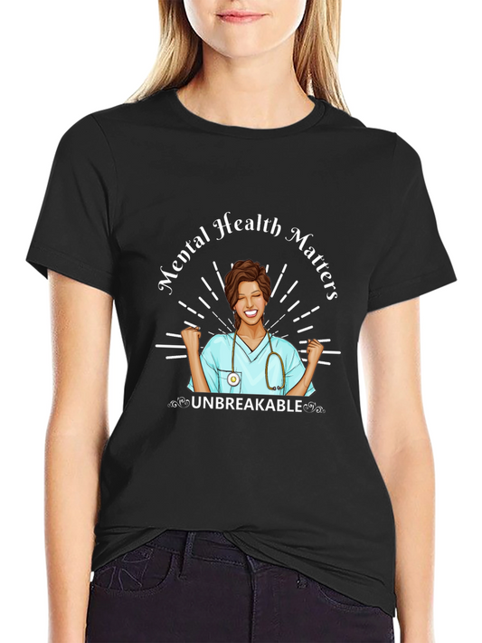 Mental Health Matters Nurse Graphic T-Shirt