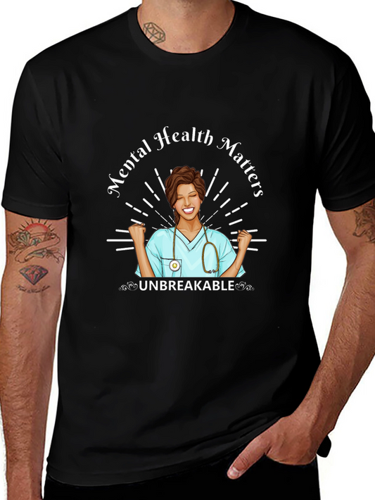 Mental Health Matters Nurse Graphic T-Shirt