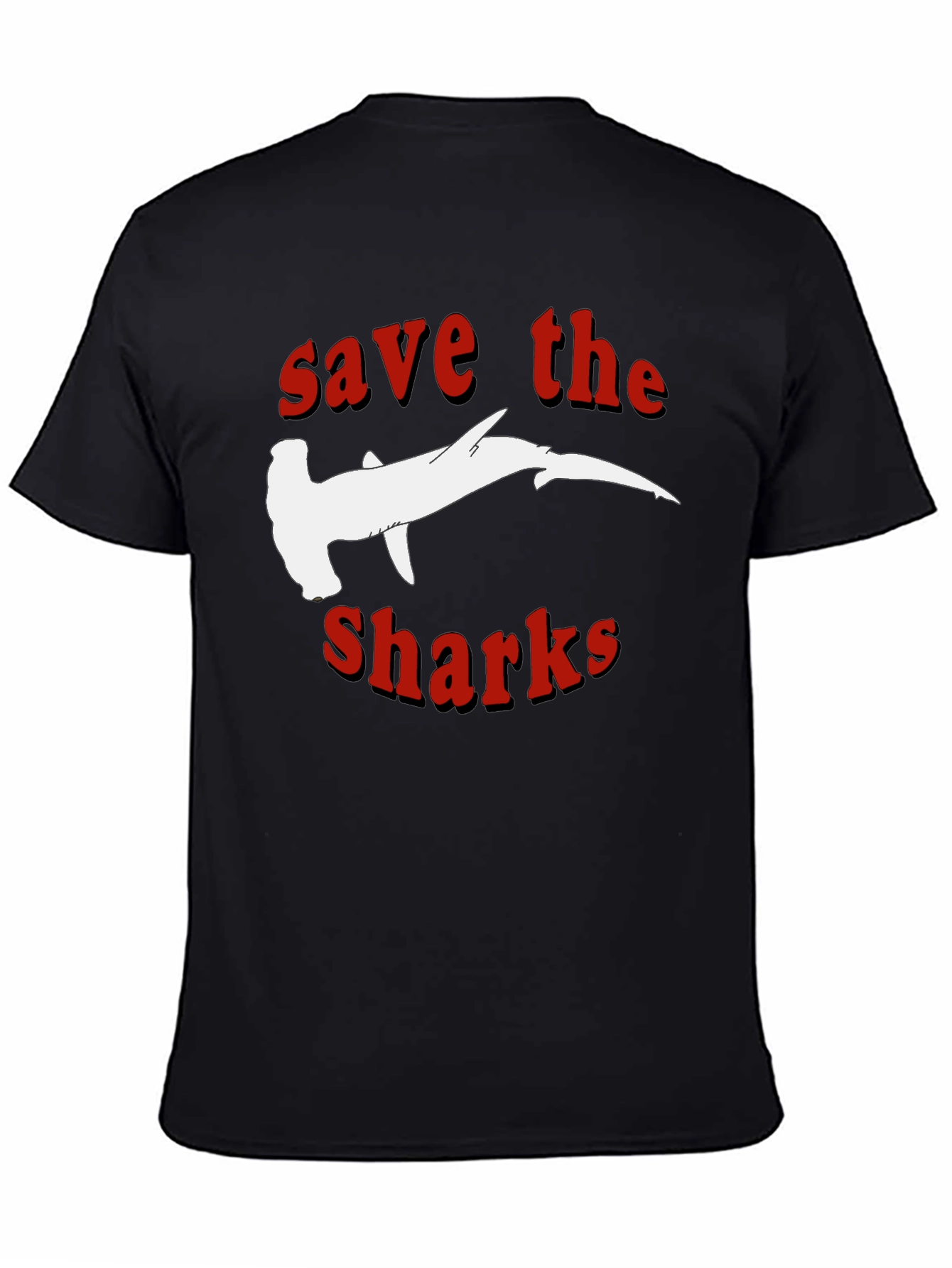 Save The Sharks T-Shirt - Hammerhead Design