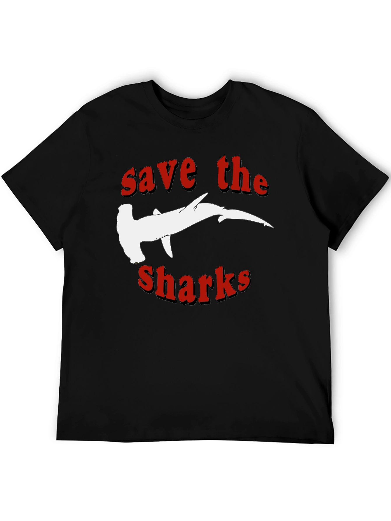 Save The Sharks T-Shirt - Hammerhead Design