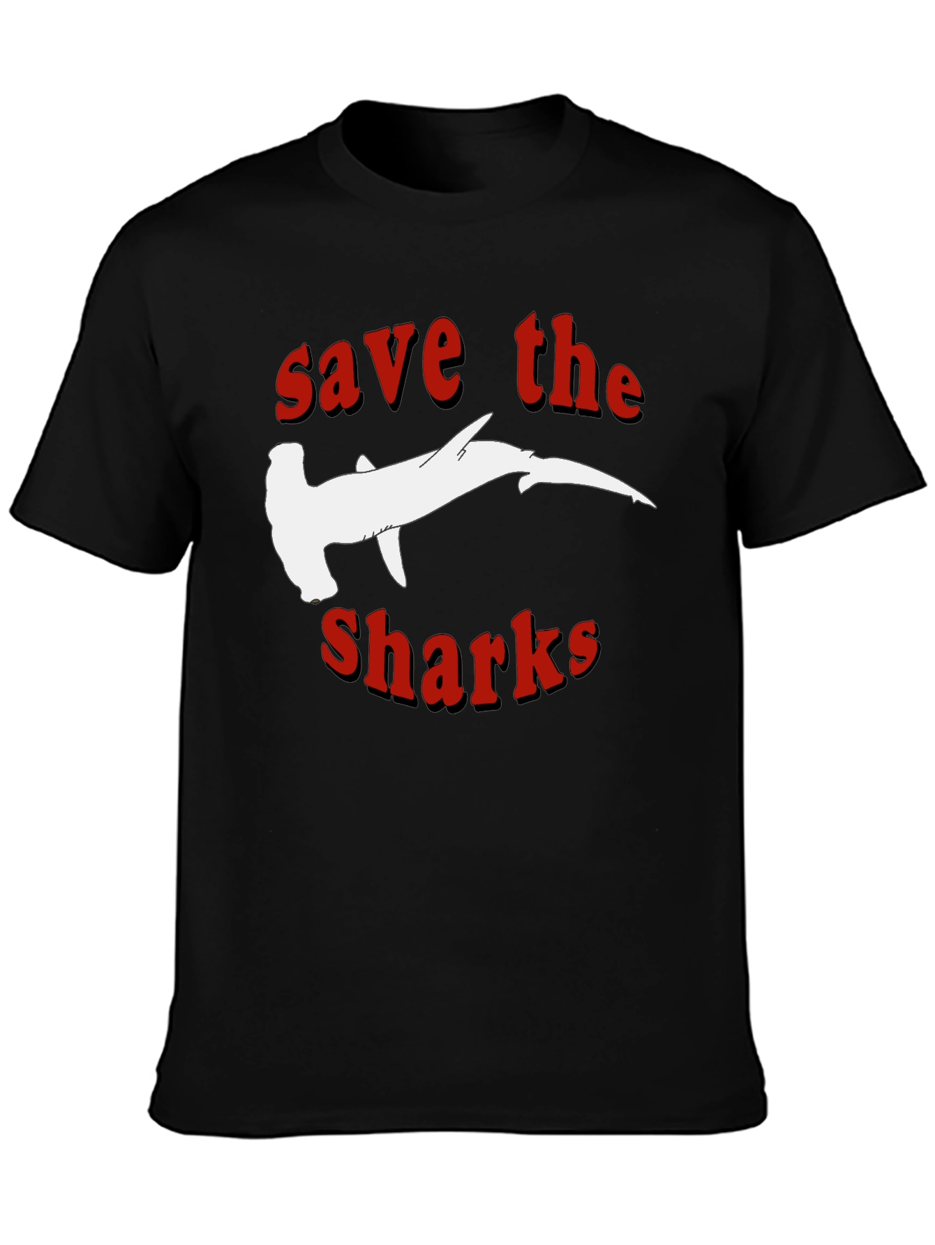 Save The Sharks T-Shirt - Hammerhead Design