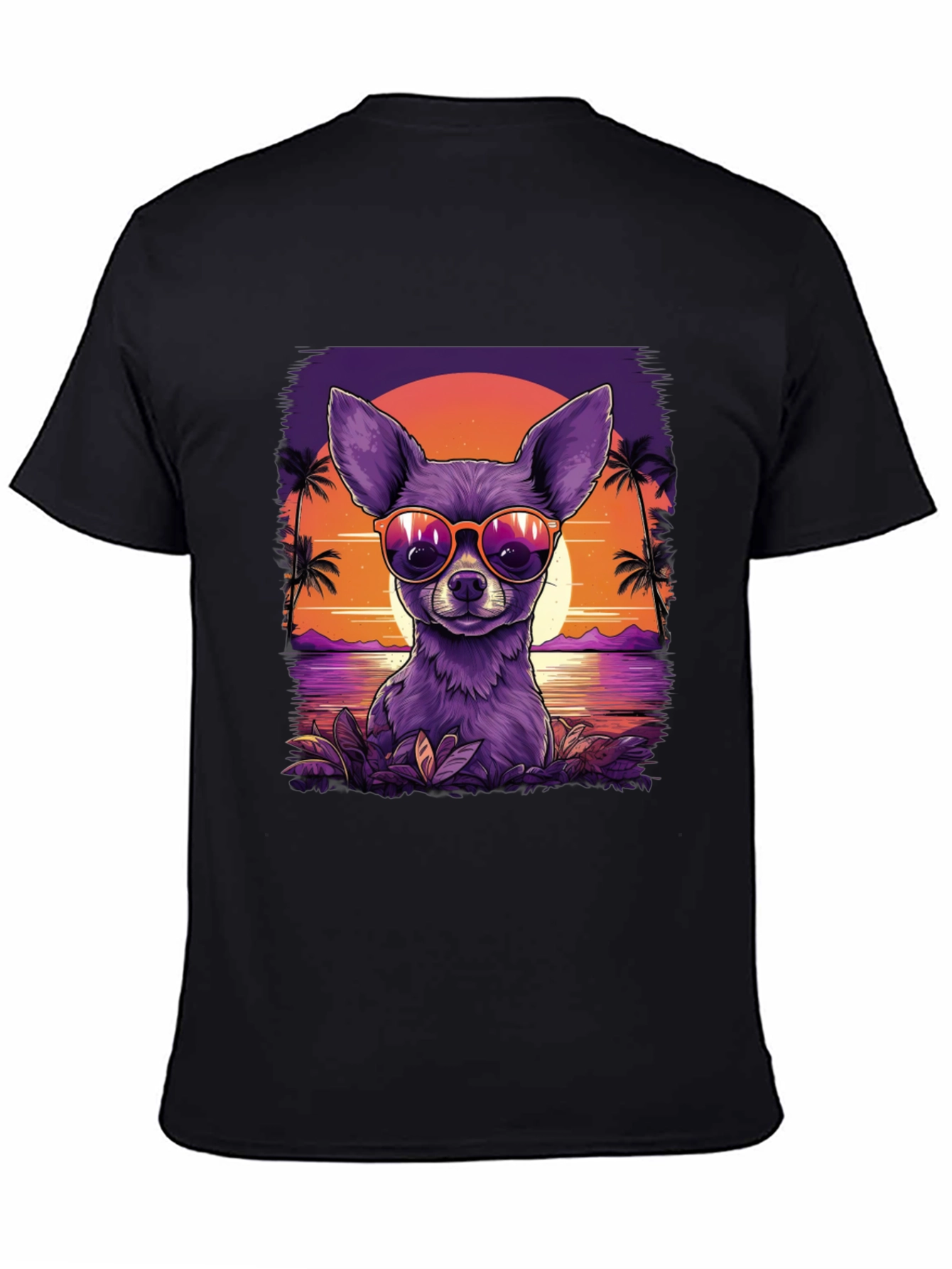 Cool Chihuahua Sunset T-Shirt