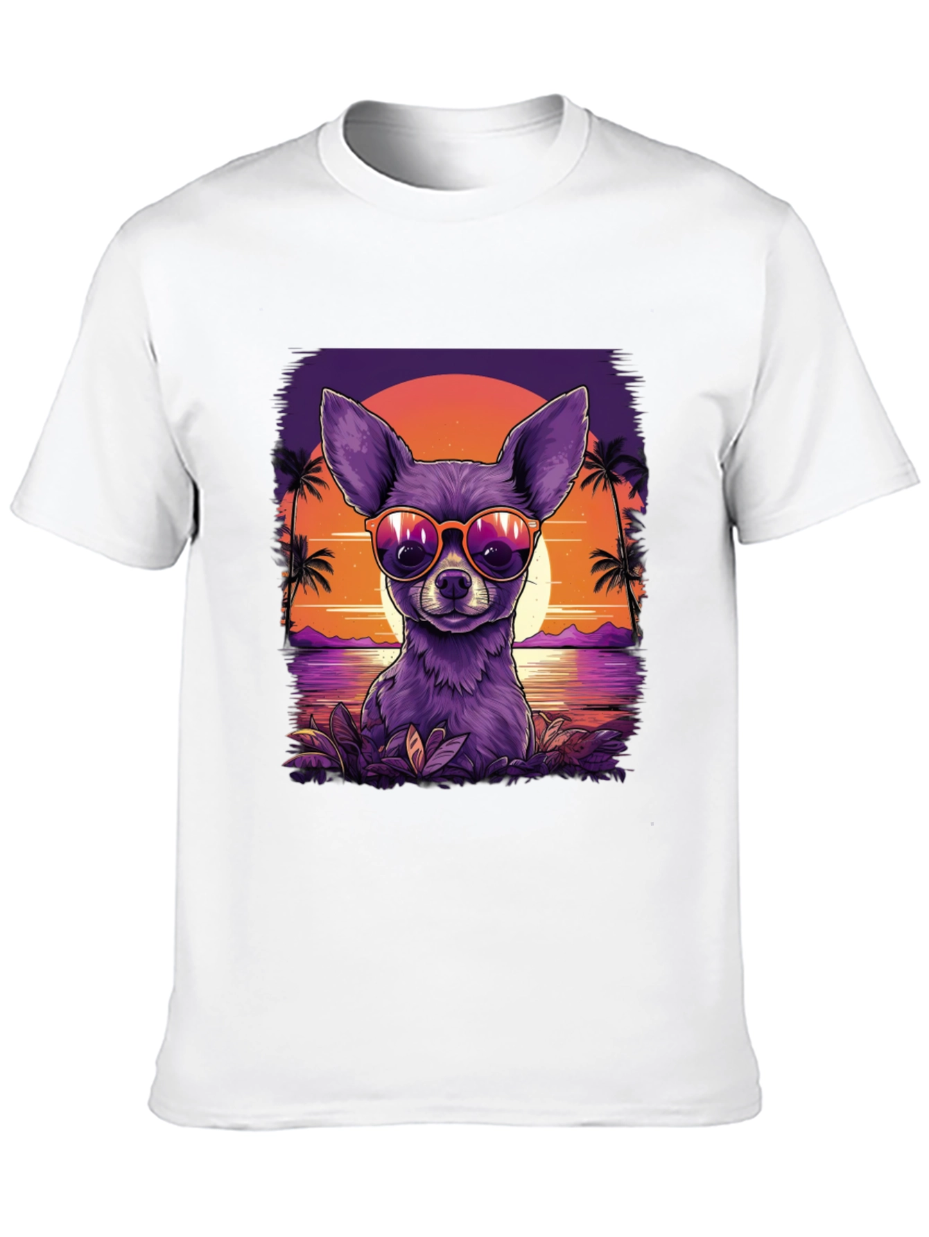 Cool Chihuahua Sunset T-Shirt