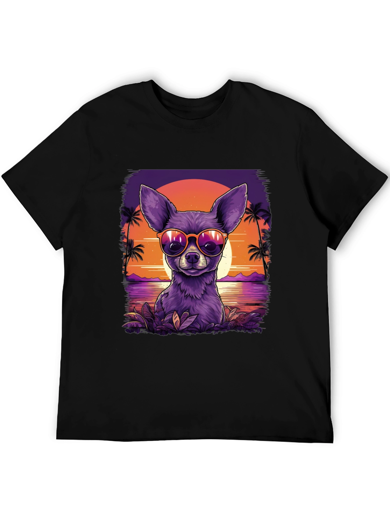 Cool Chihuahua Sunset T-Shirt