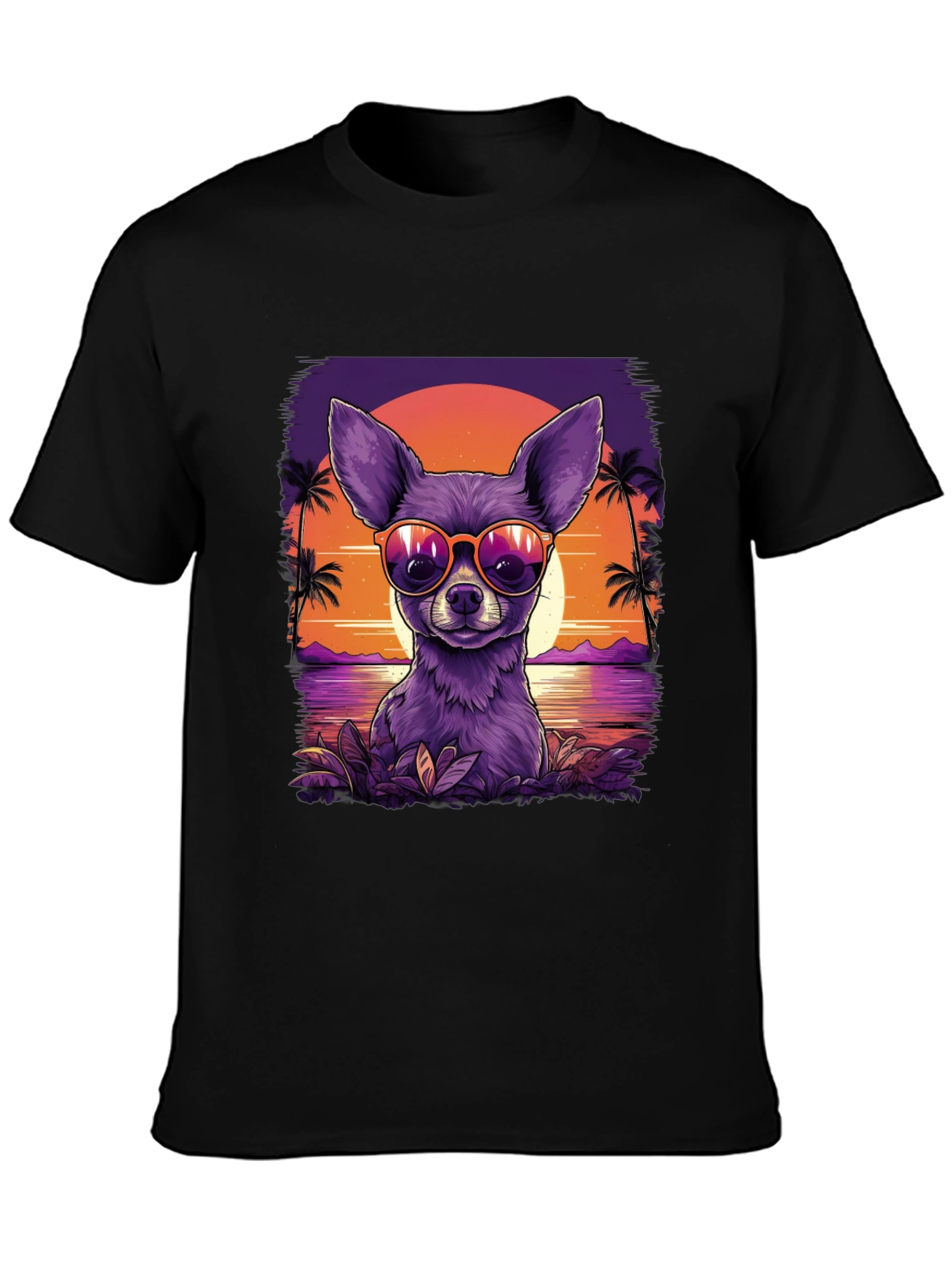 Cool Chihuahua Sunset T-Shirt