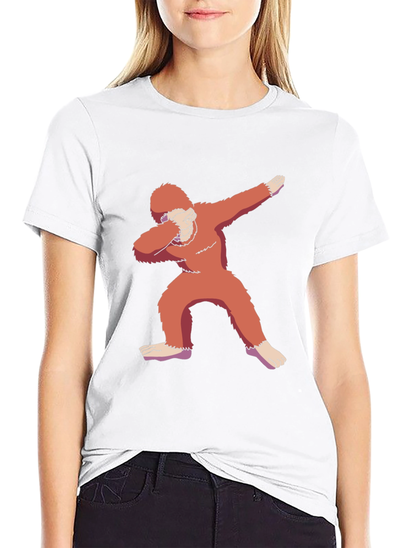 Dabbing Bigfoot T-Shirt - Cryptid Funny Tee