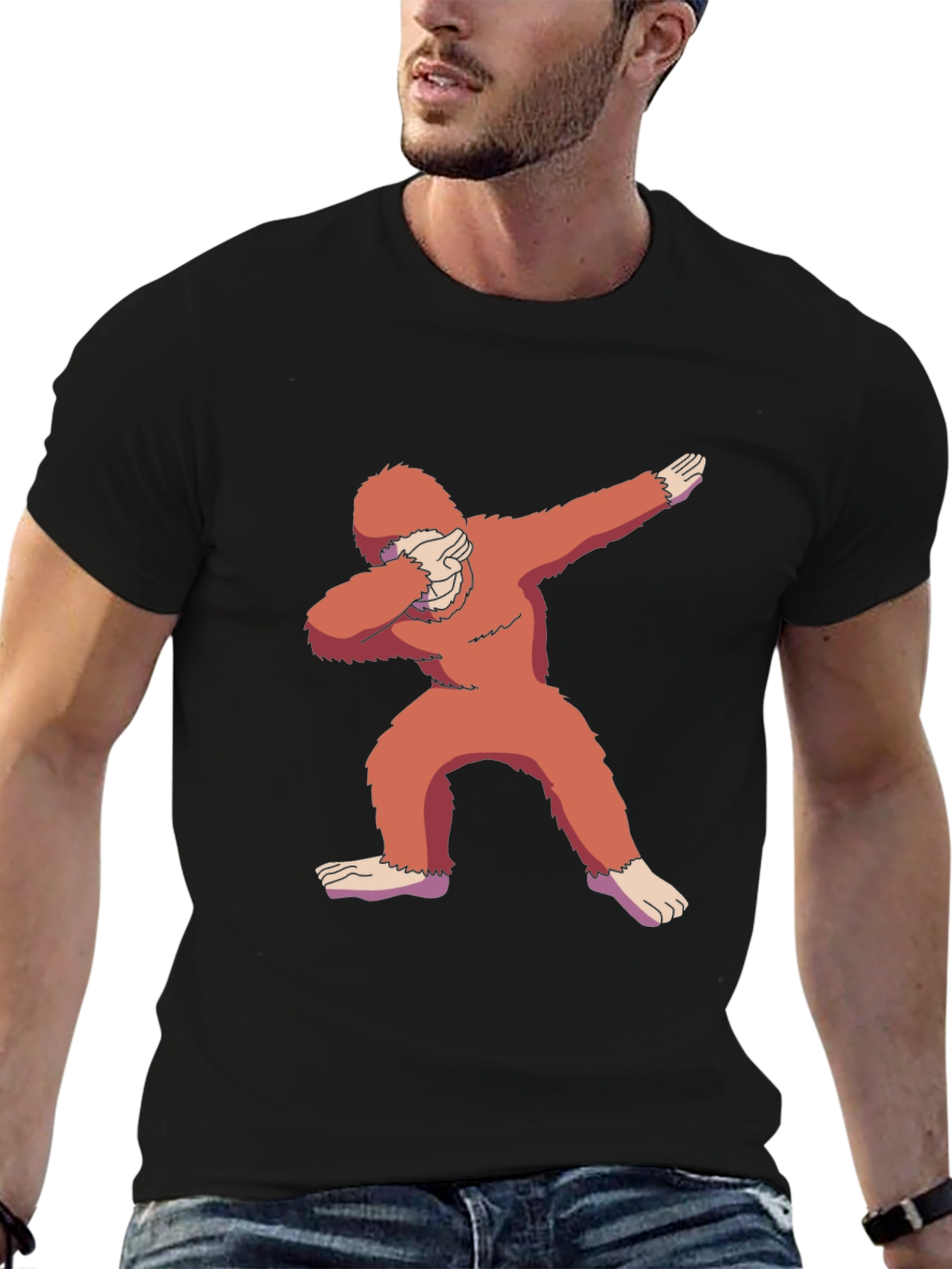 Dabbing Bigfoot T-Shirt - Cryptid Funny Tee