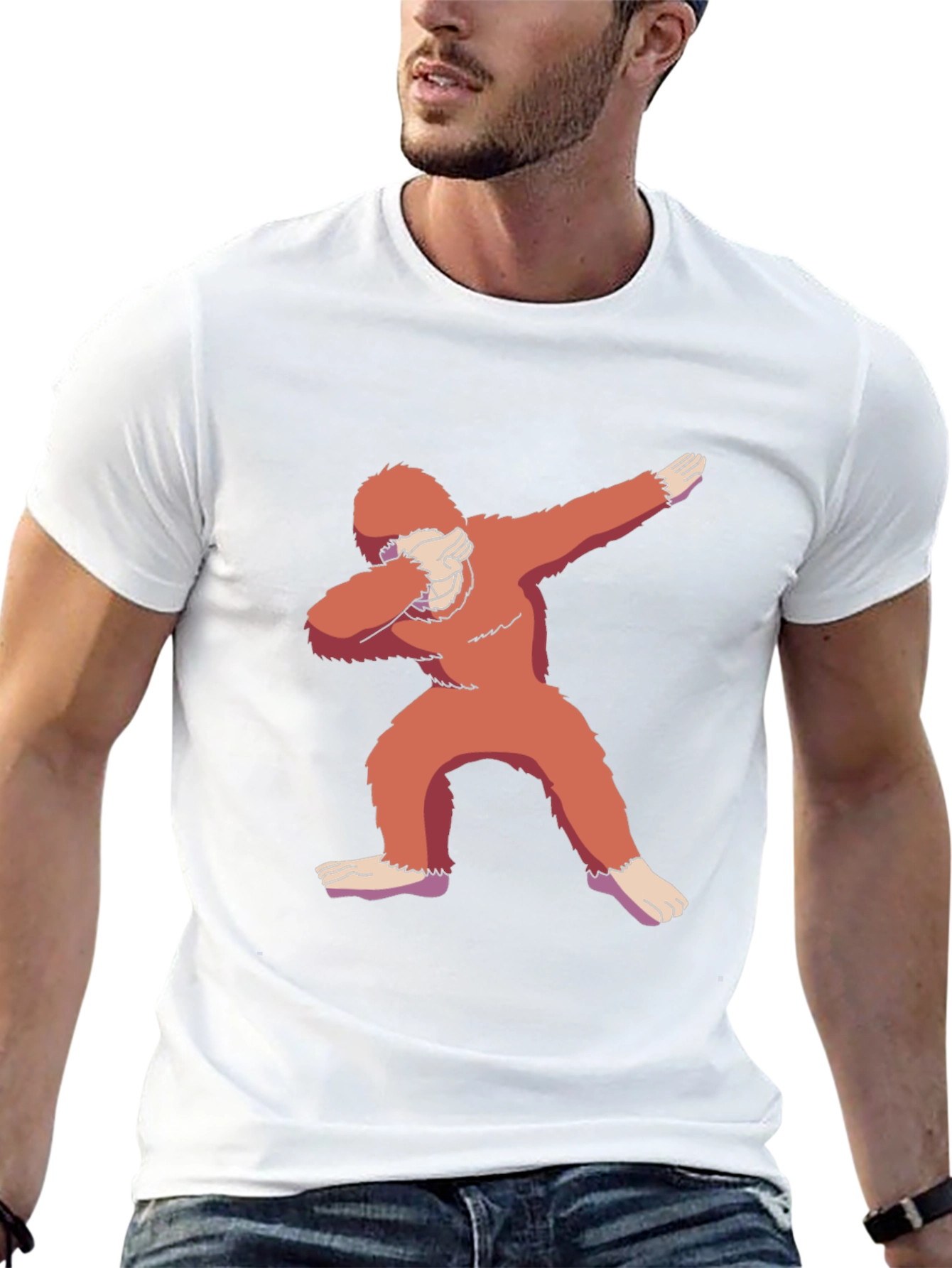Dabbing Bigfoot T-Shirt - Cryptid Funny Tee