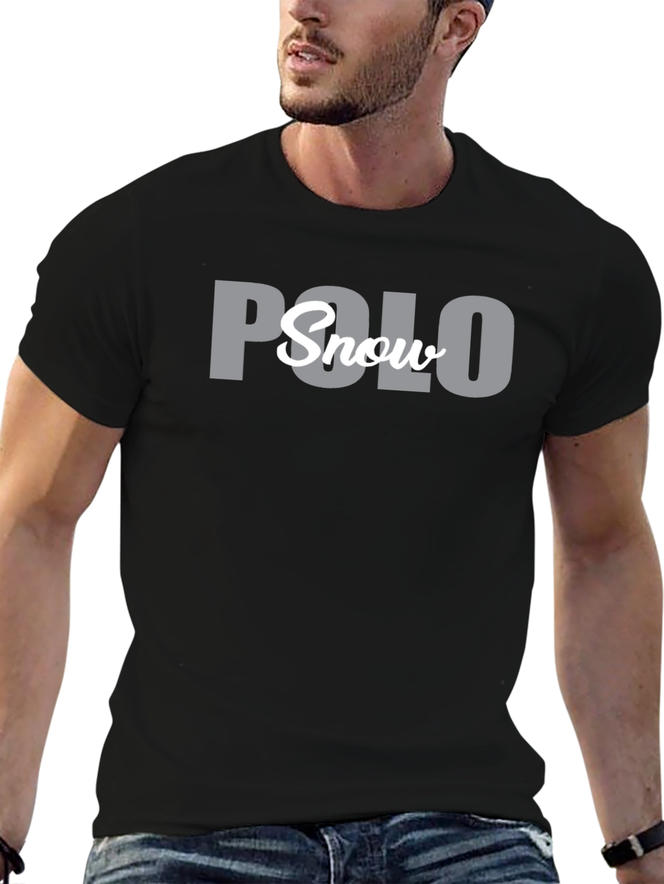 Polo Snow Graphic Print Crew Neck T-Shirt