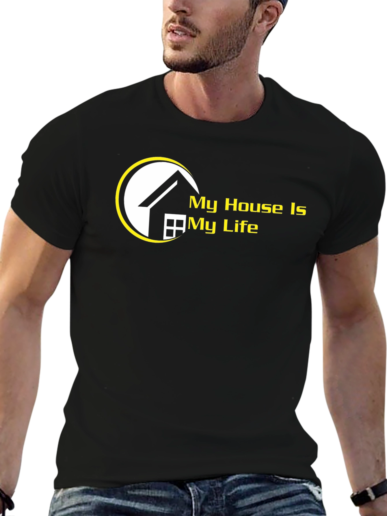 My House is My Life T-Shirt - Black