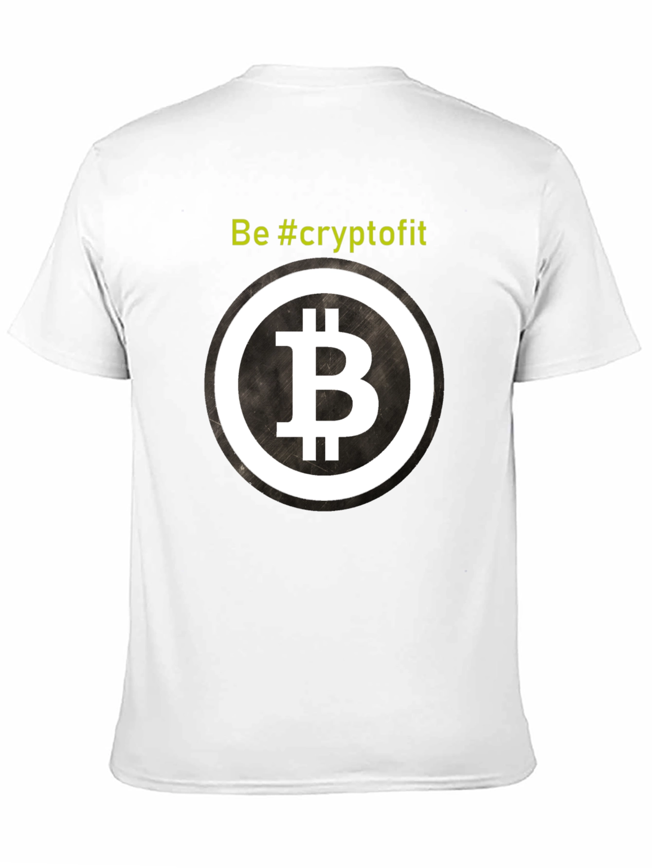 CryptoFit Black T-Shirt - Bitcoin Design