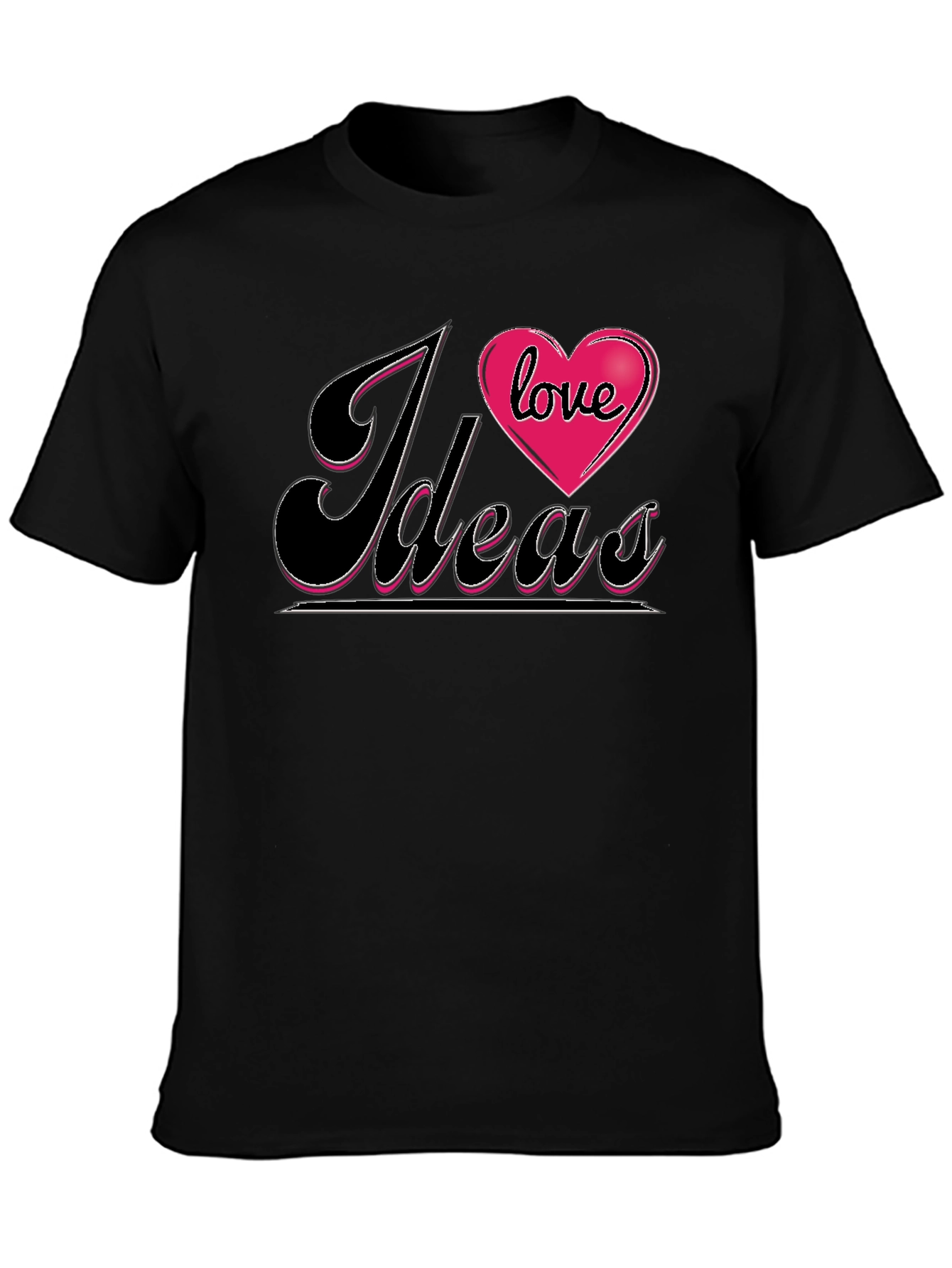 I Love Ideas Graphic Tee - Black T-Shirt