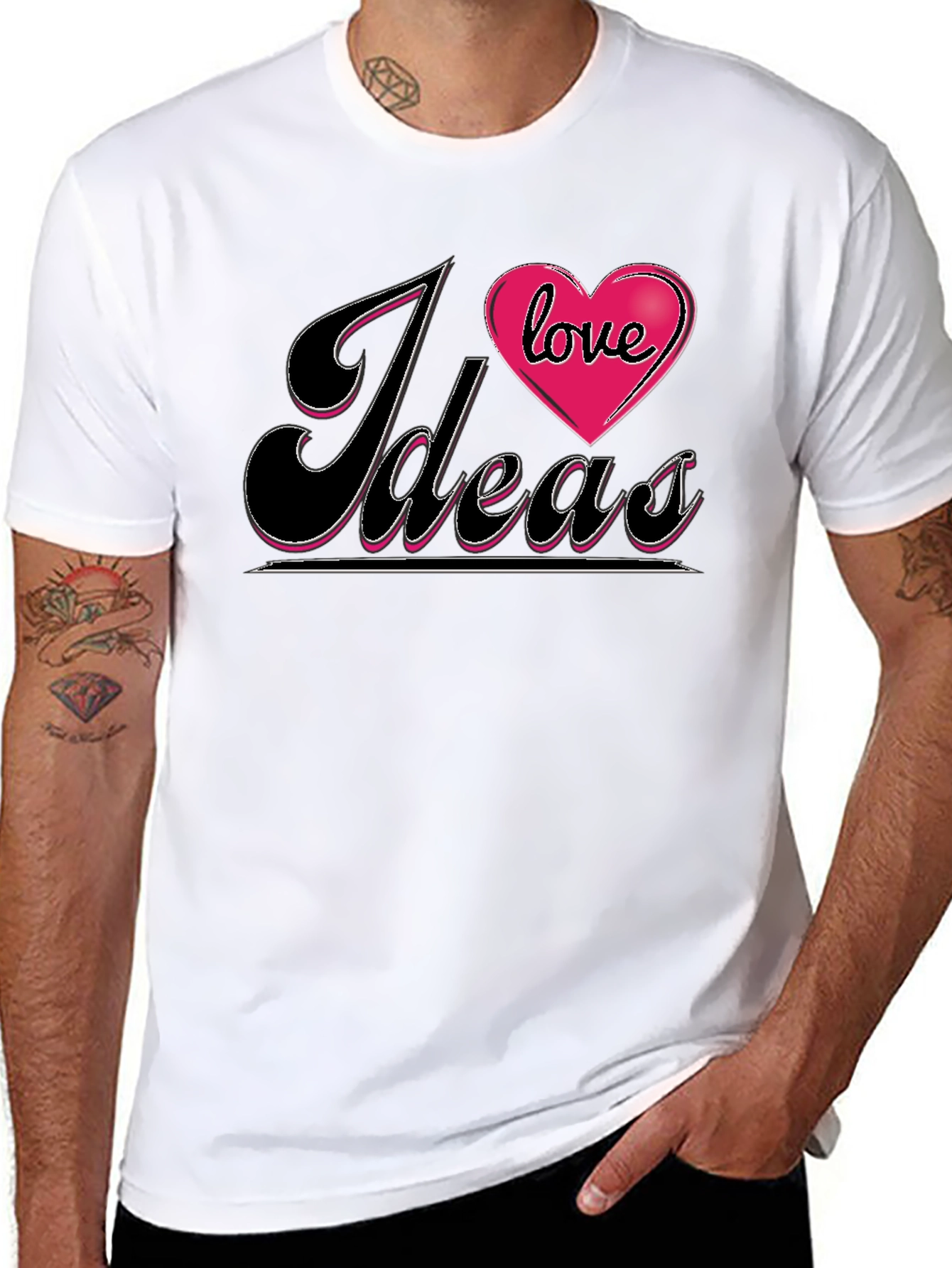 I Love Ideas Graphic Tee - Black T-Shirt