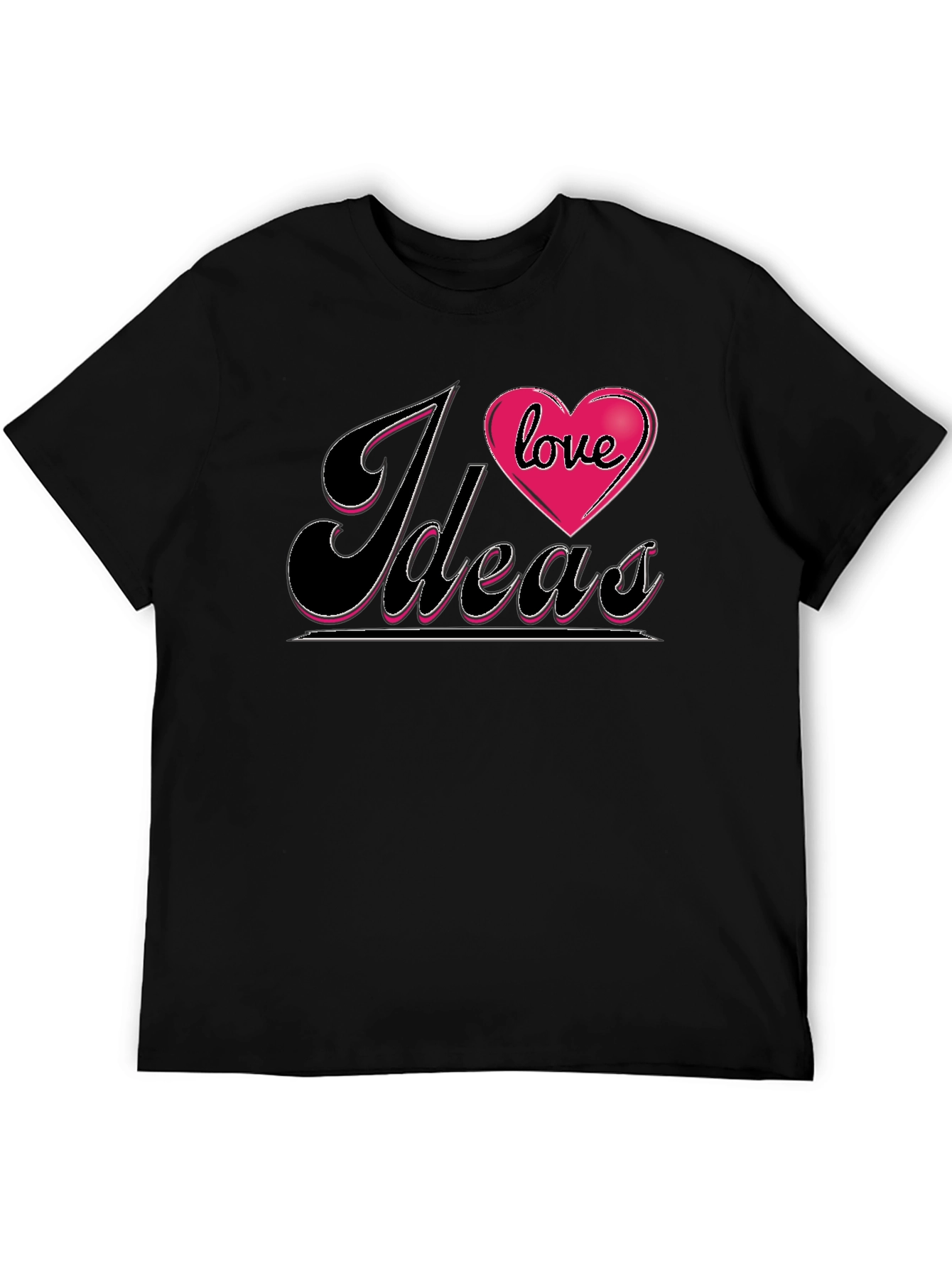 I Love Ideas Graphic Tee - Black T-Shirt