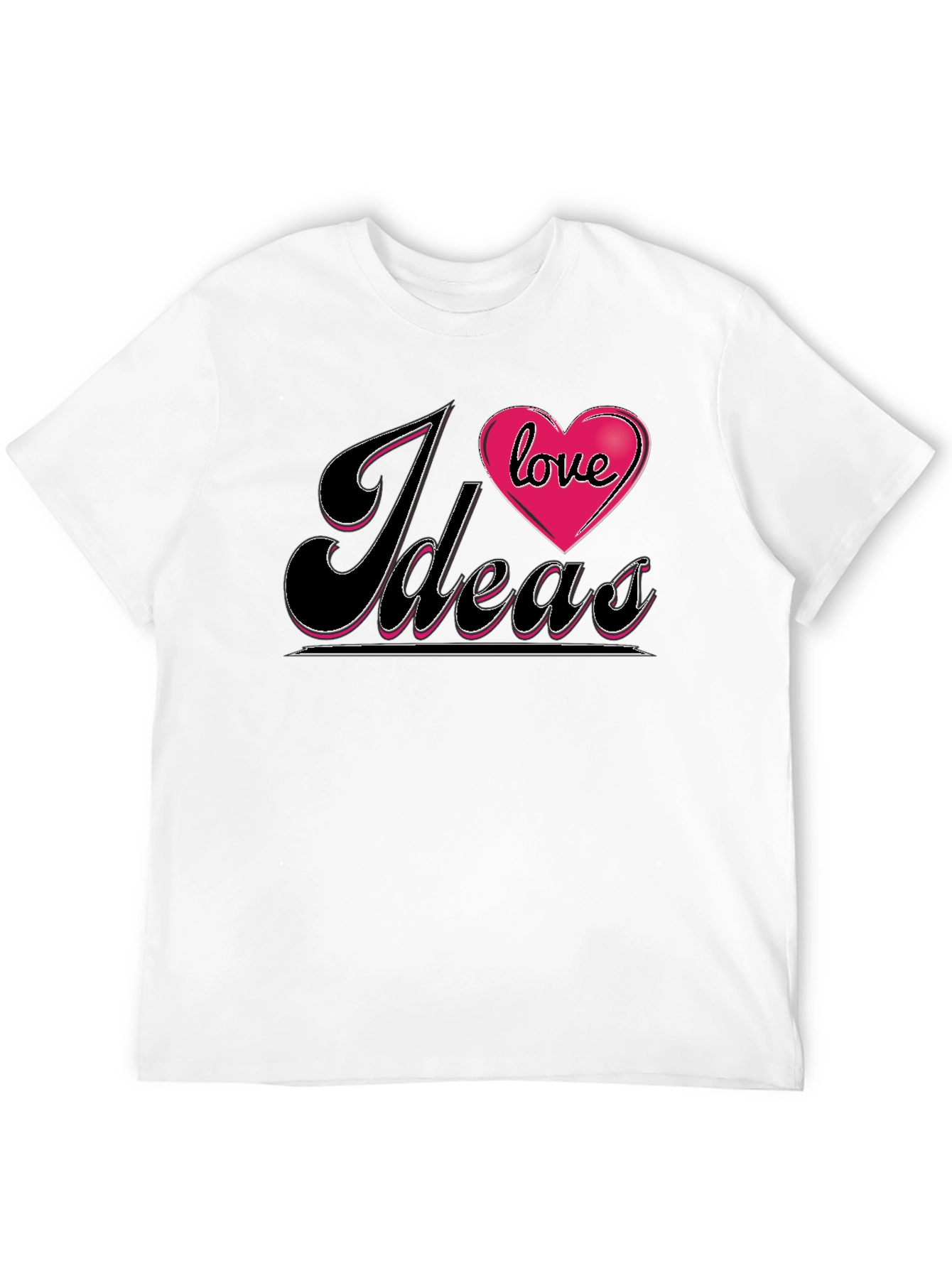 I Love Ideas Graphic Tee - Black T-Shirt