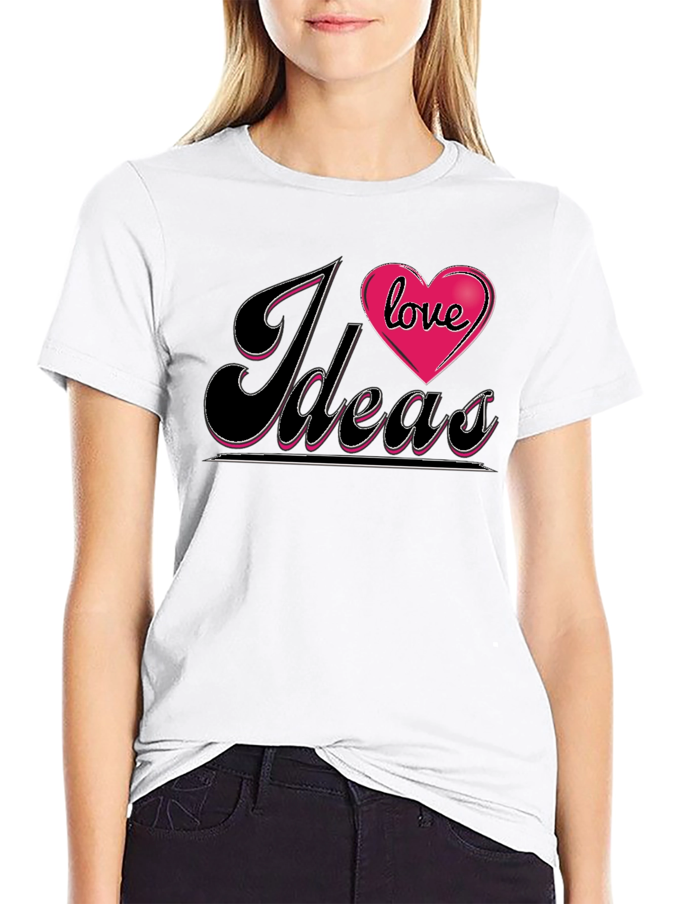 I Love Ideas Graphic Tee - Black T-Shirt