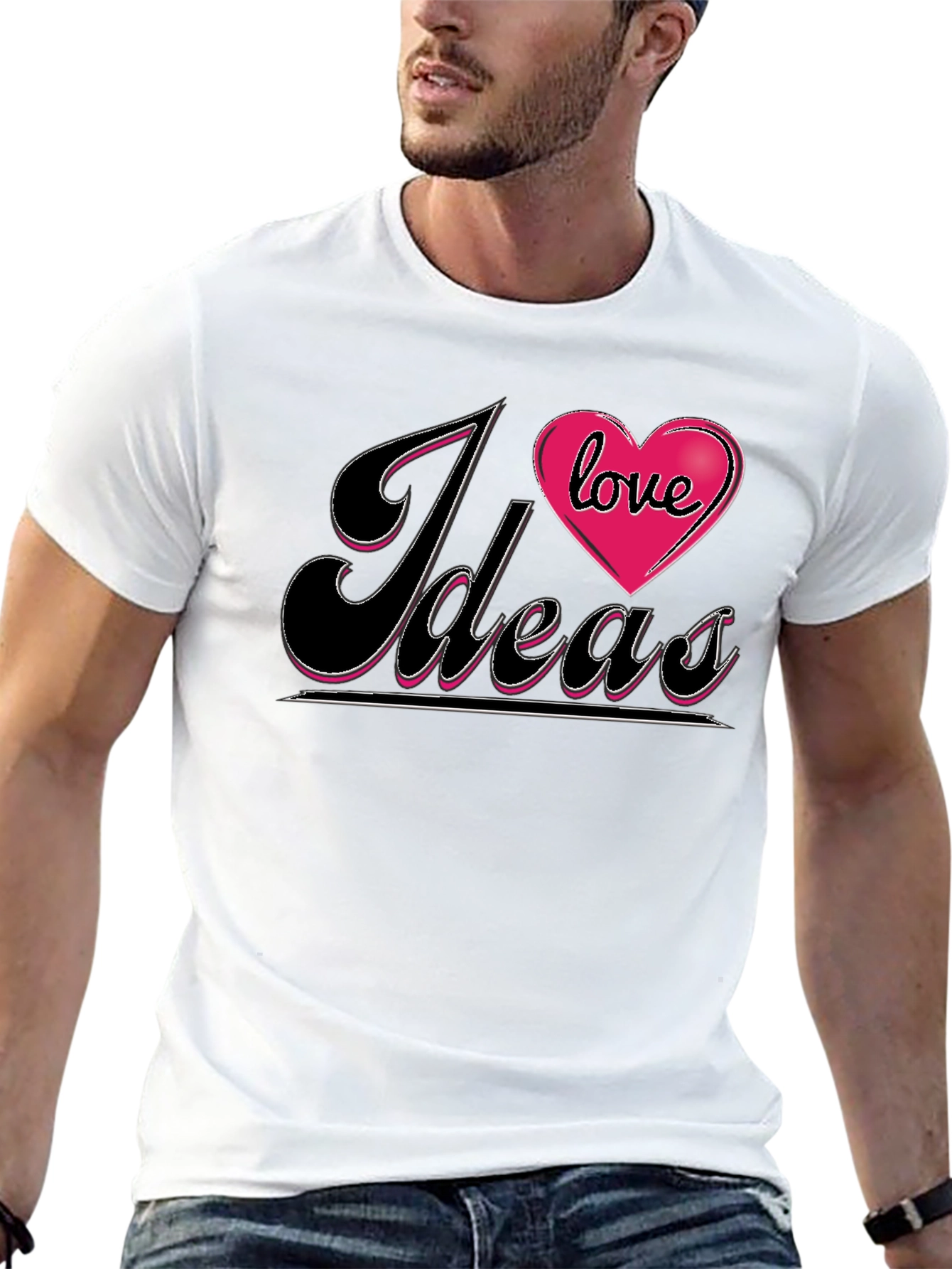 I Love Ideas Graphic Tee - Black T-Shirt