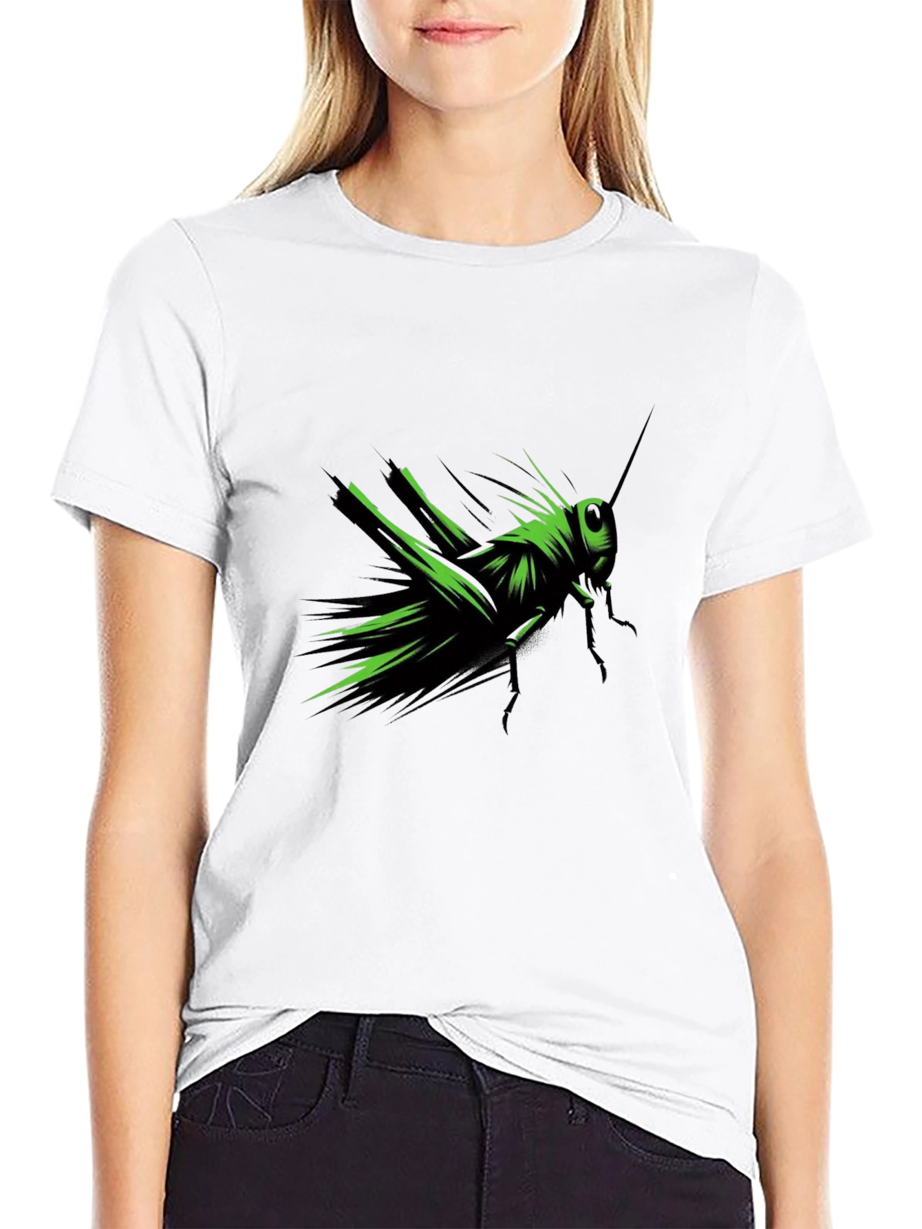 Grasshopper Graphic Black T-Shirt