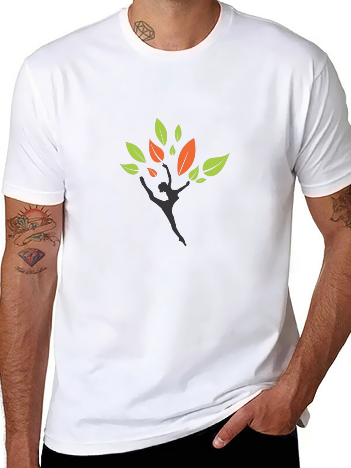 Nature Dancer Graphic Black T-Shirt