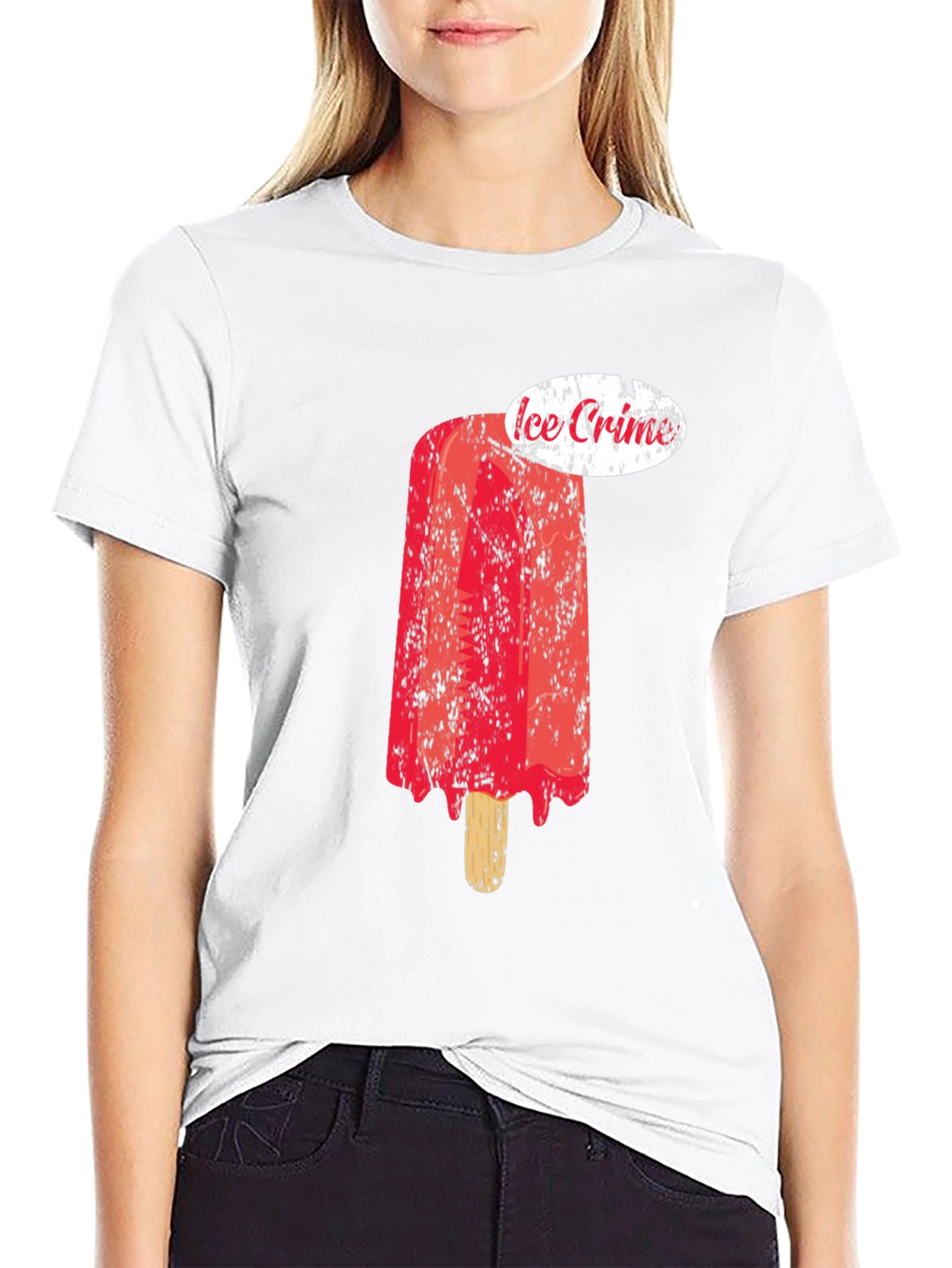 Ice Crime Graphic Tee - Cool Summer Style