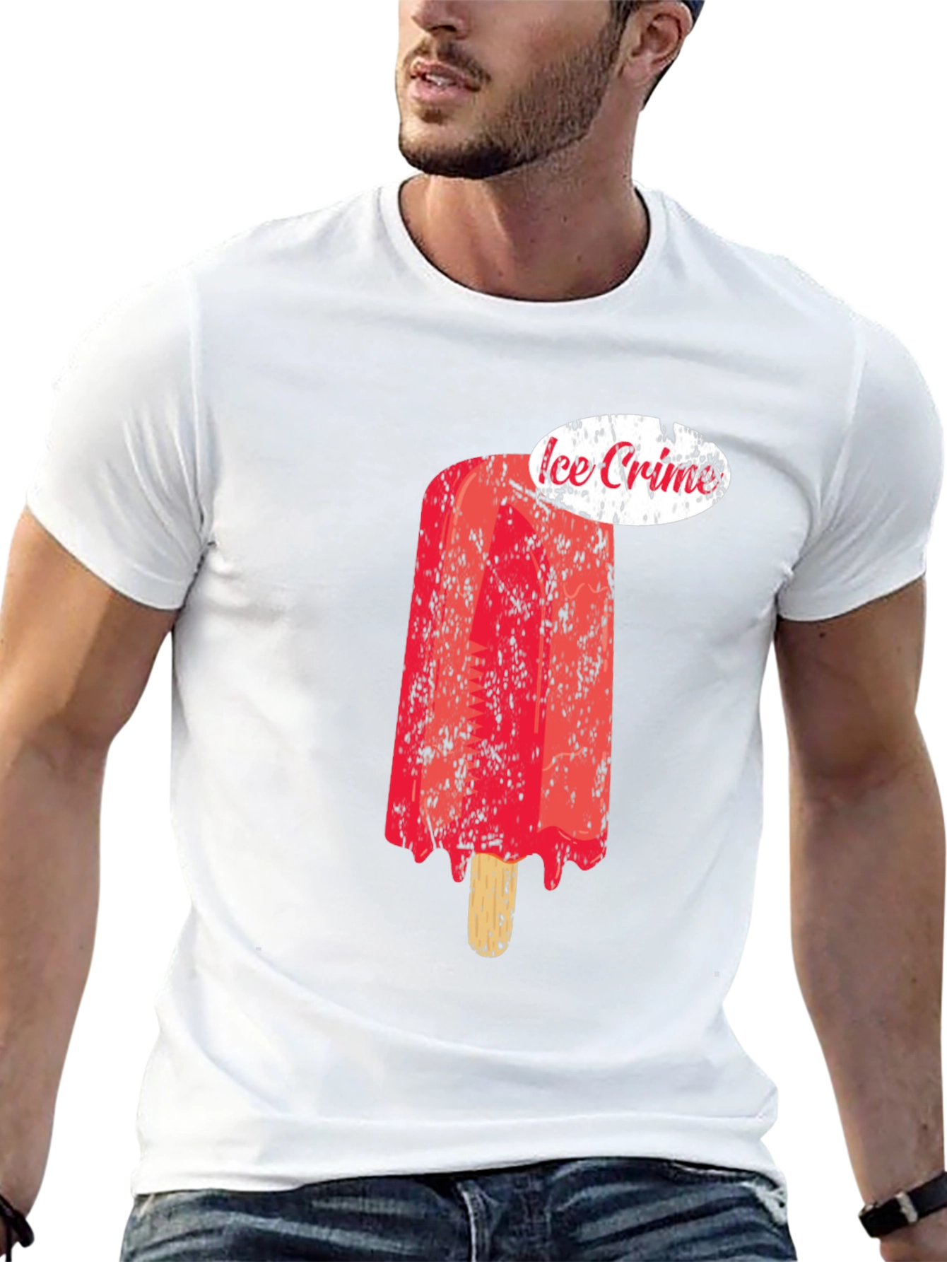 Ice Crime Graphic Tee - Cool Summer Style