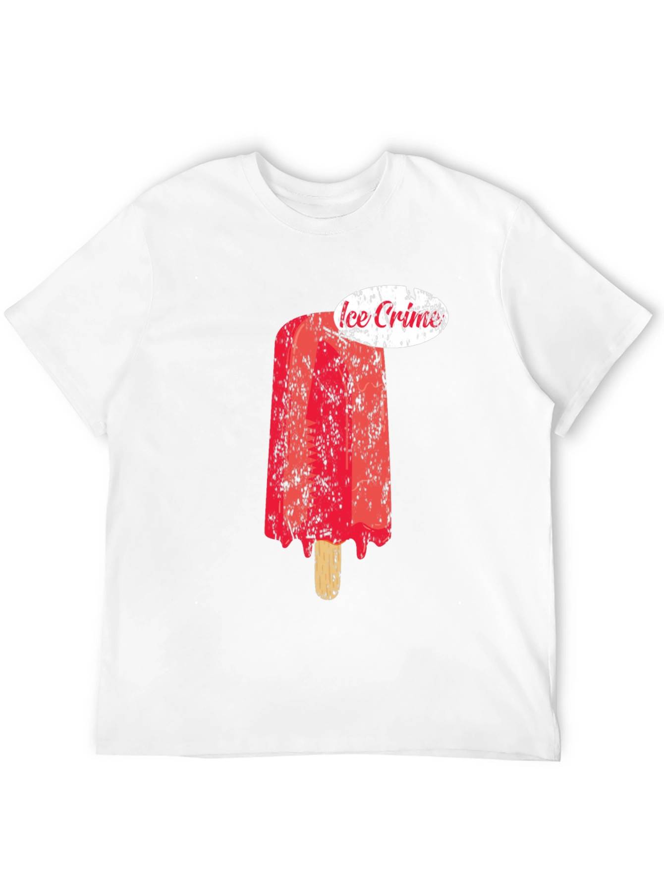 Ice Crime Graphic Tee - Cool Summer Style