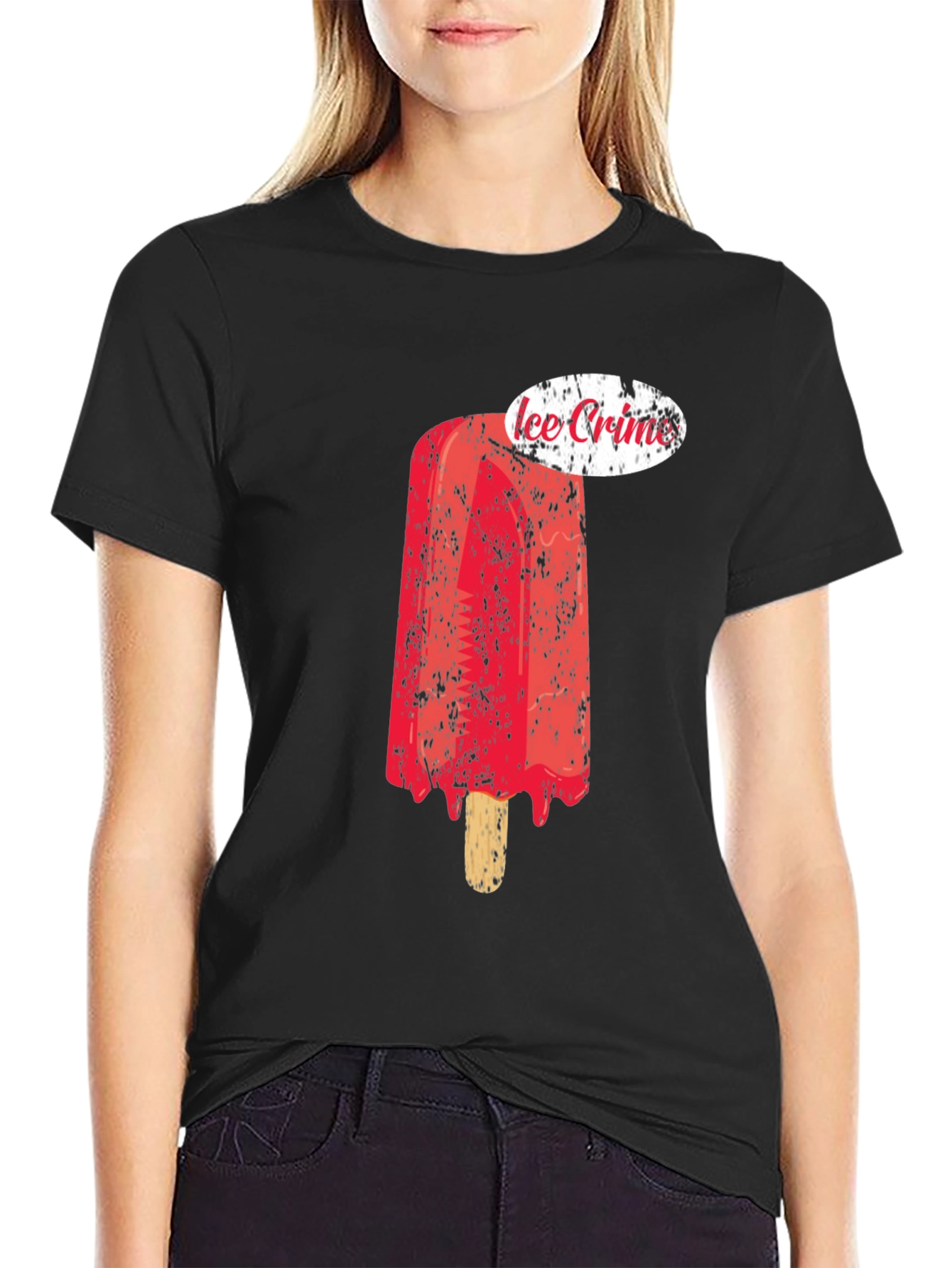 Ice Crime Graphic Tee - Cool Summer Style