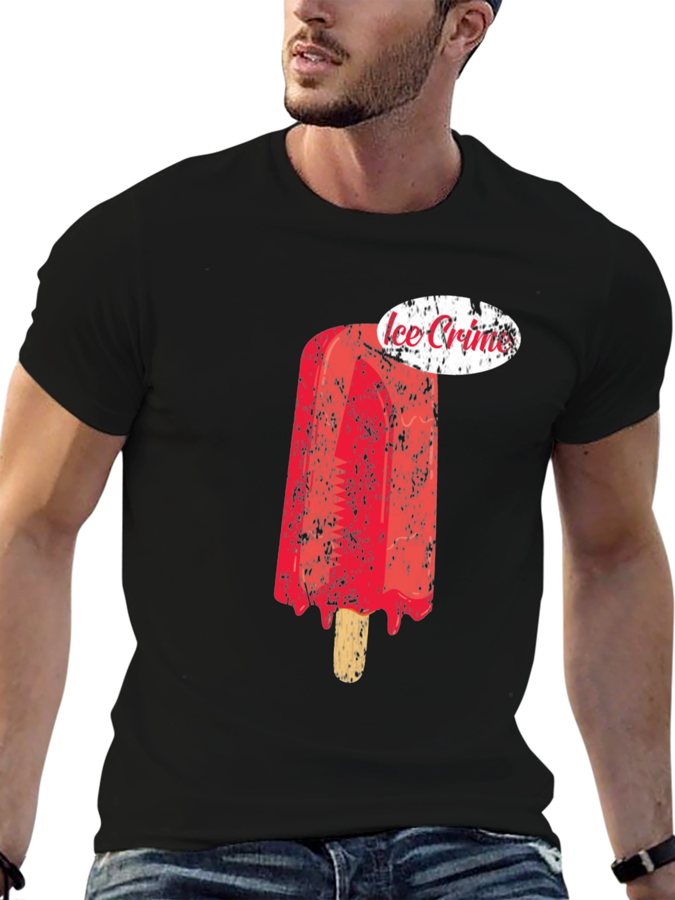 Ice Crime Graphic Tee - Cool Summer Style
