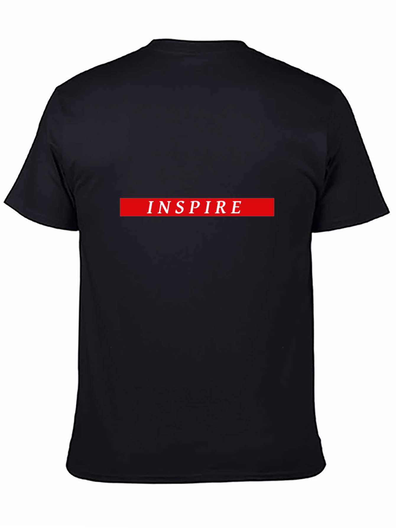 Inspire Graphic Tee - Black Cotton Blend T-Shirt