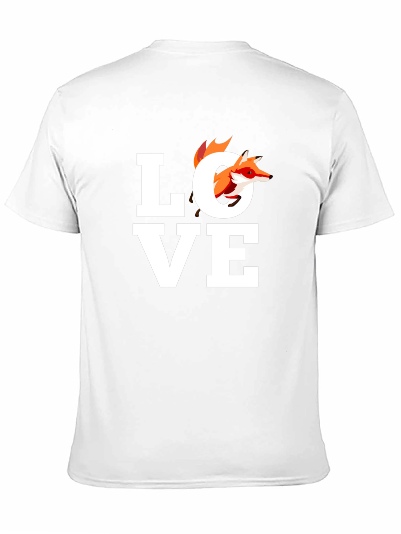 Fox Love Graphic Tee - Unisex Black T-Shirt