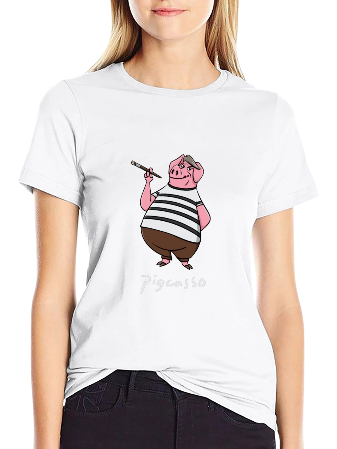 Pigcasso T-Shirt: Artistic Pig Design